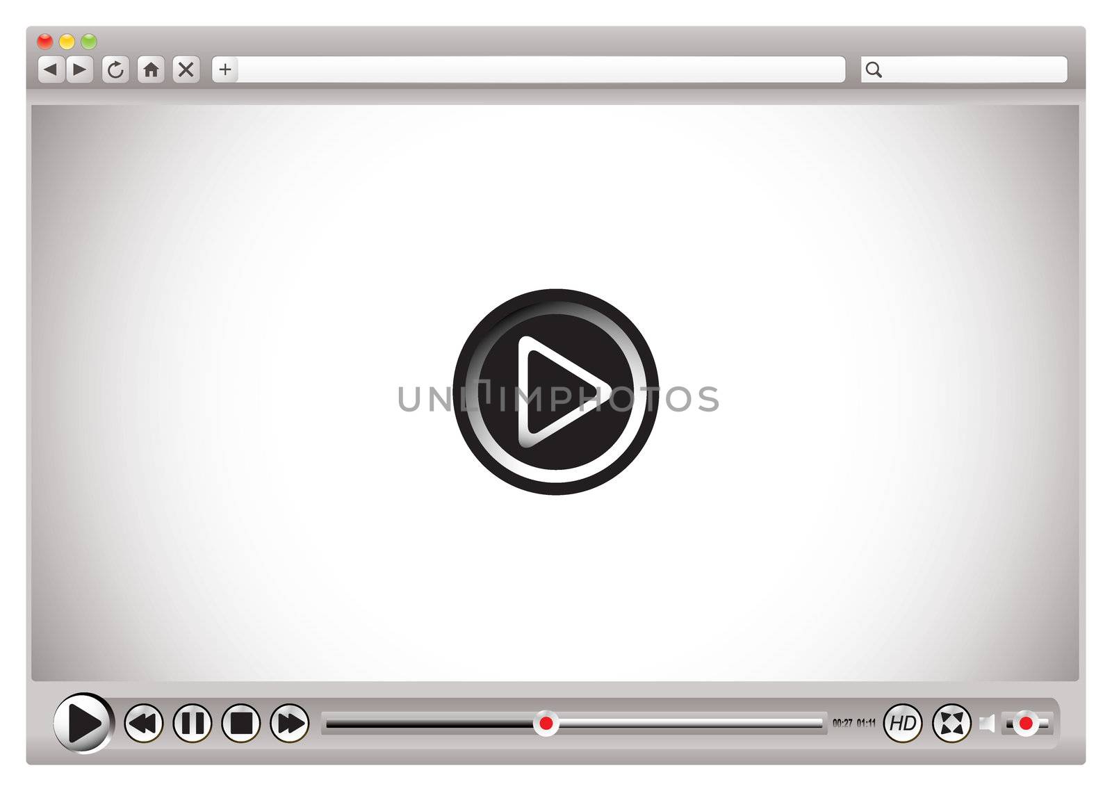 Internet video browser controls blk by nicemonkey