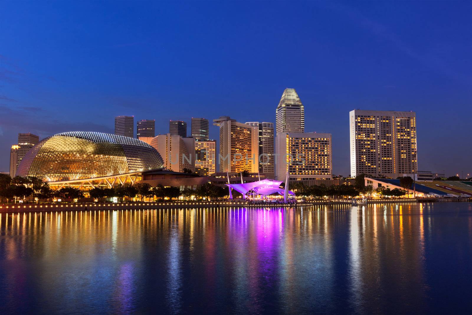 Singapore skyline by dimol