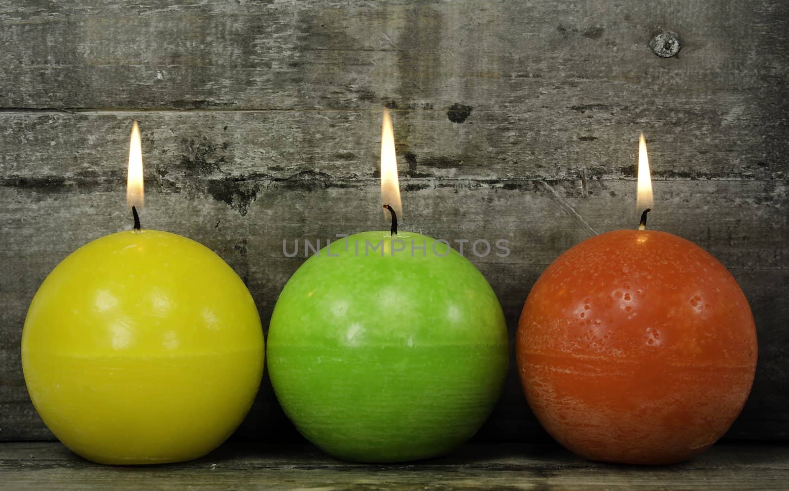 colored candles