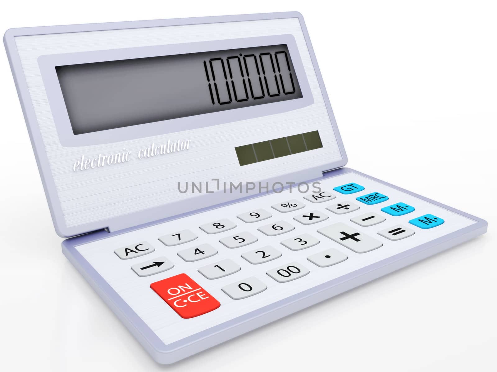 electronic calculator on a solar energy by nikolaich