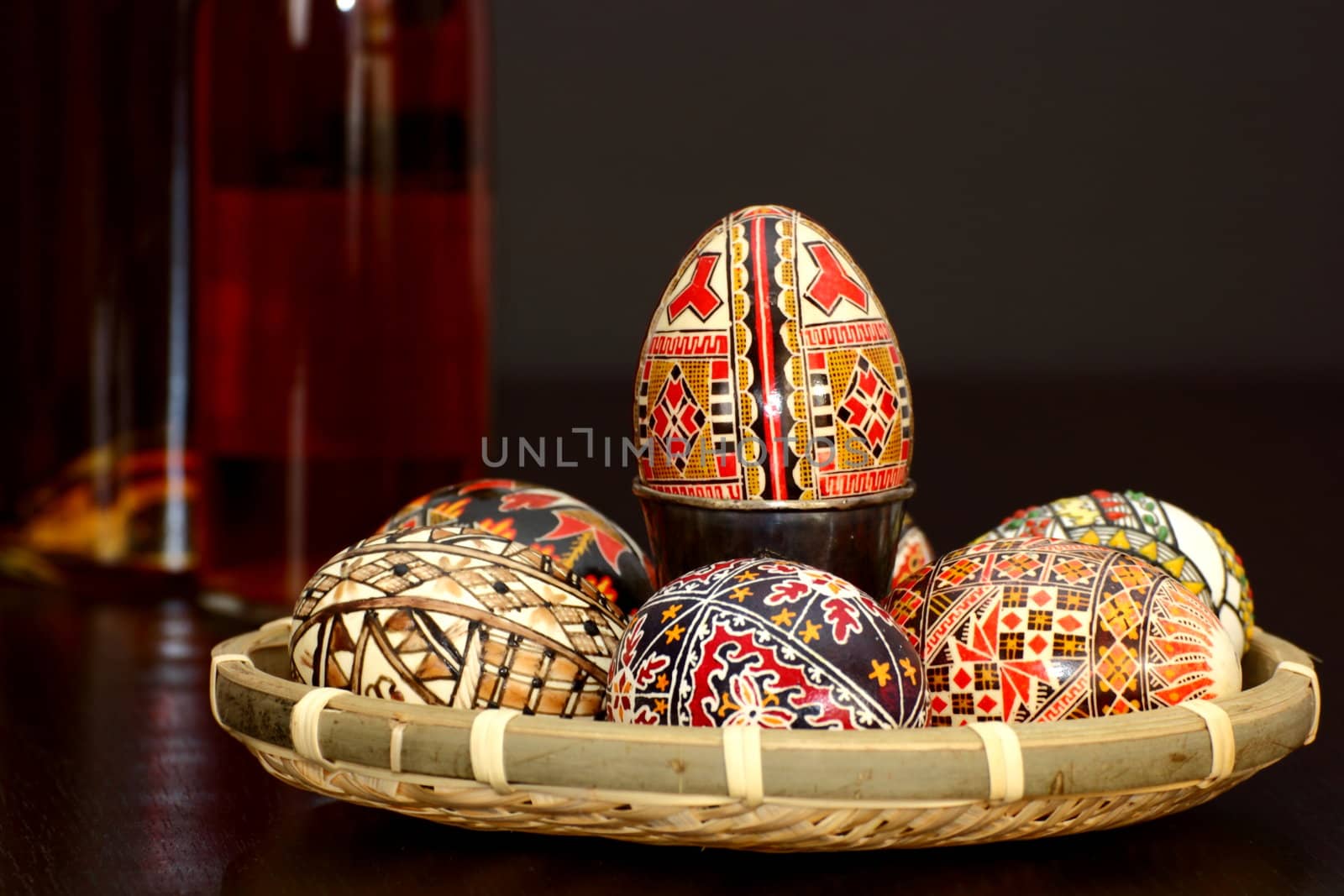 easter painted eggs by taviphoto