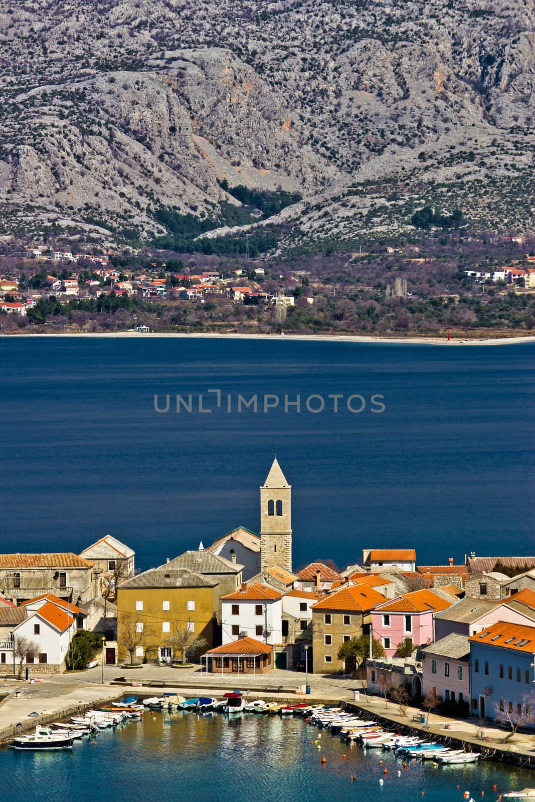 Idyllic adriatic town of Vinjerac and Paklenica national park, Dalmatia, Croatia