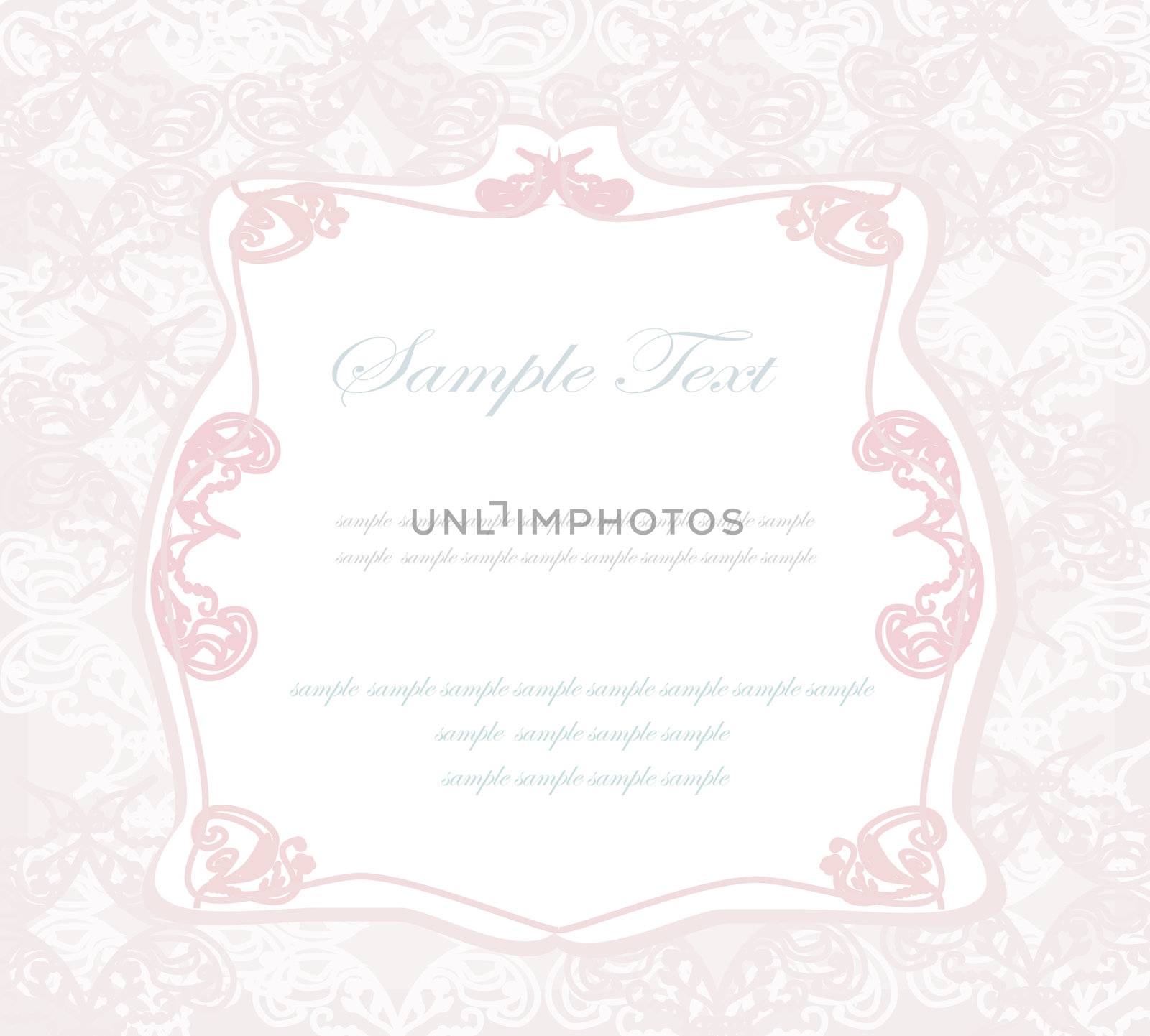 wedding invitation vintage card