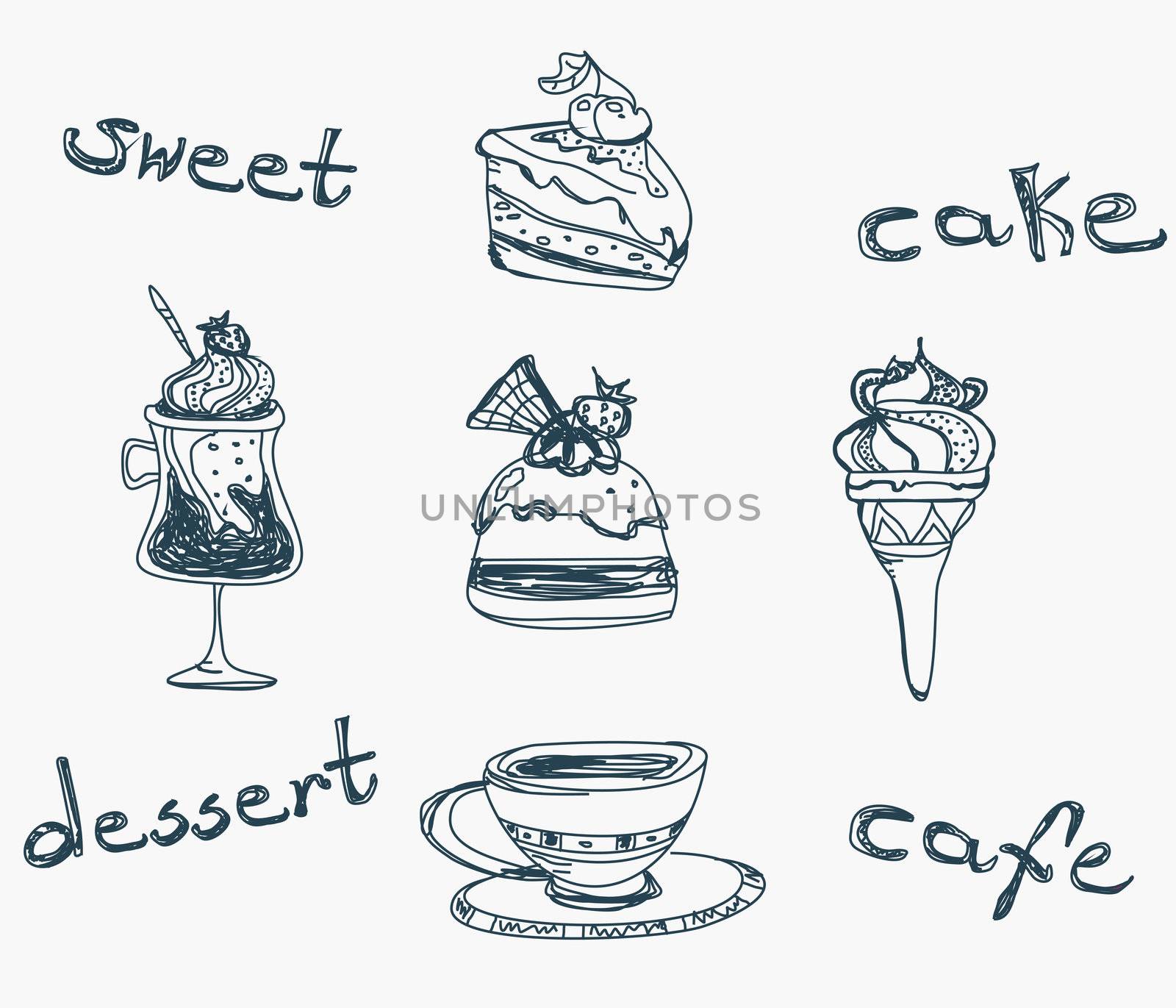 sweet dessert background