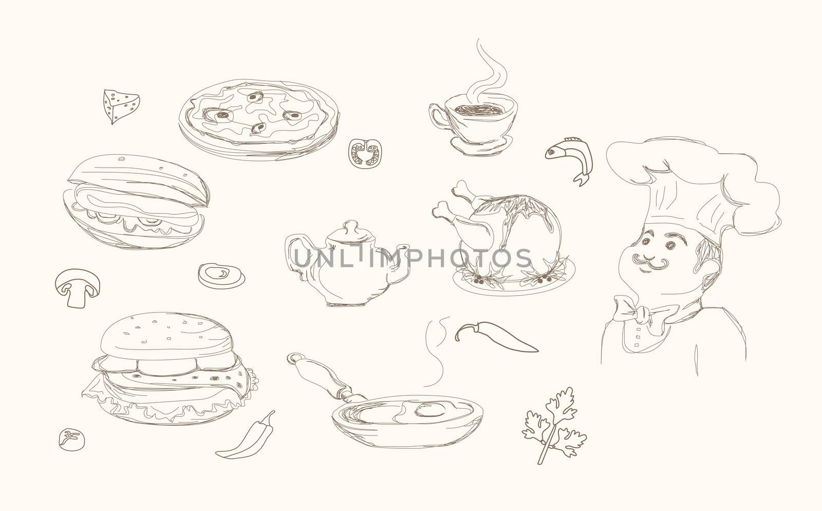 cooking doodles