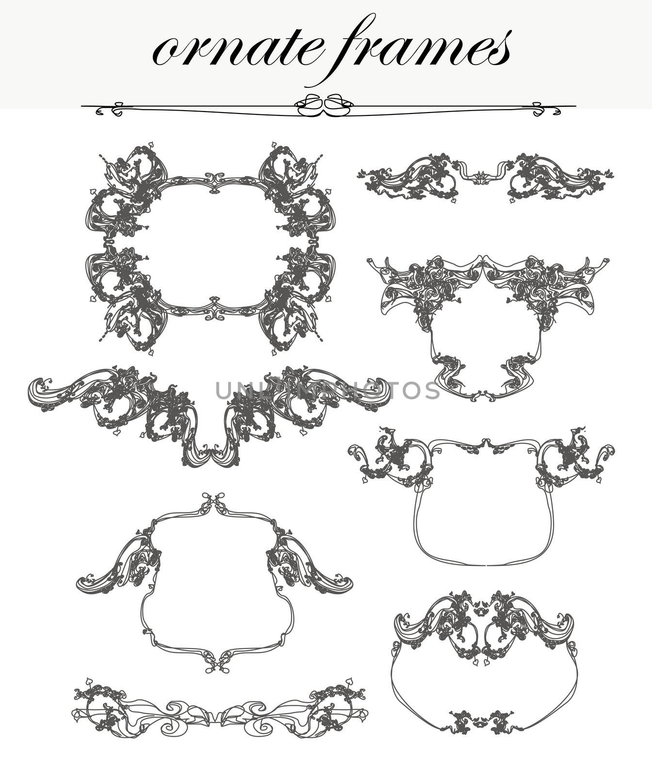 Vintage frames set