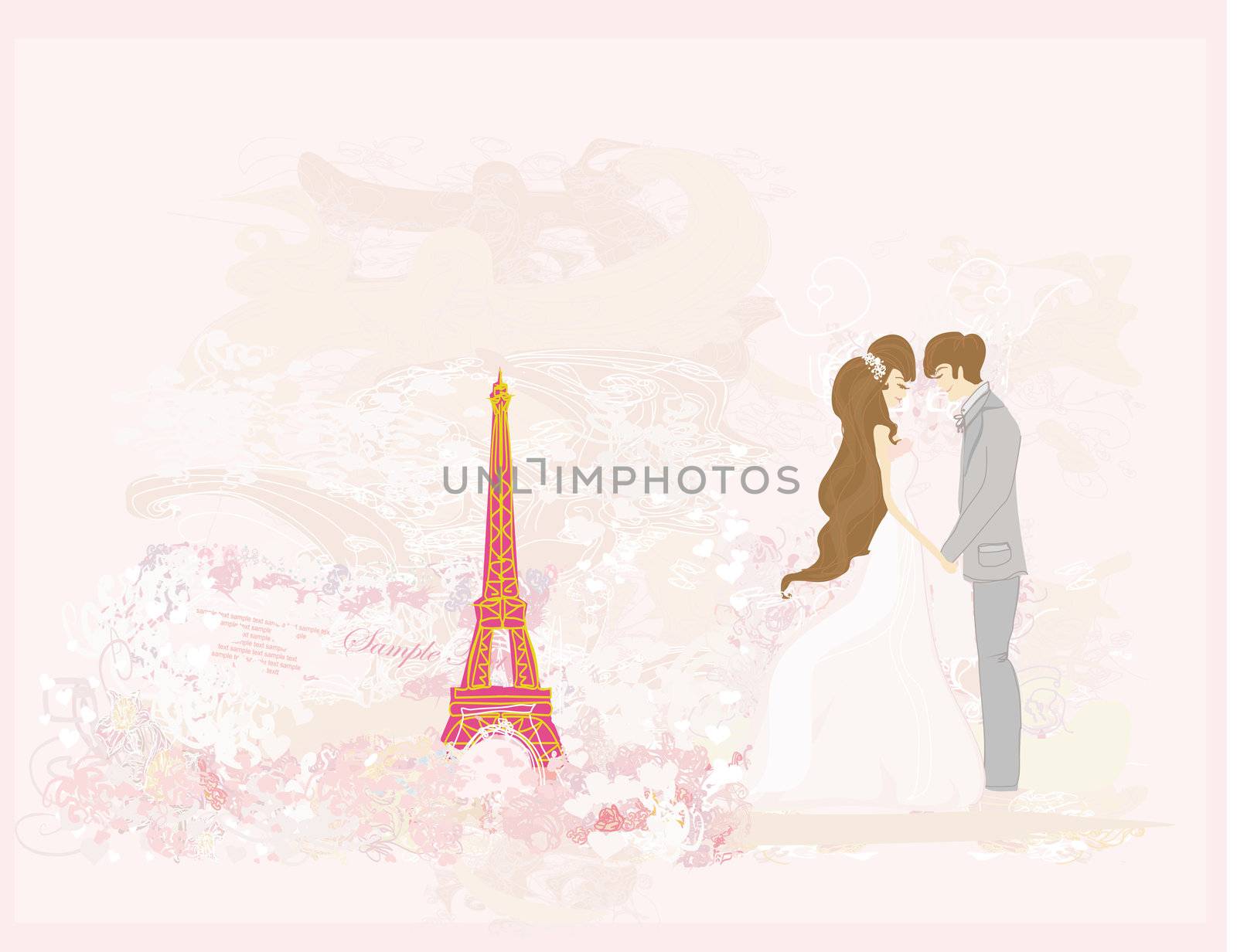Romantic couple in Paris