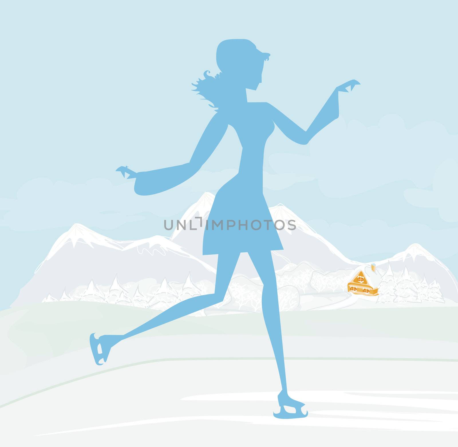 Girl on skates