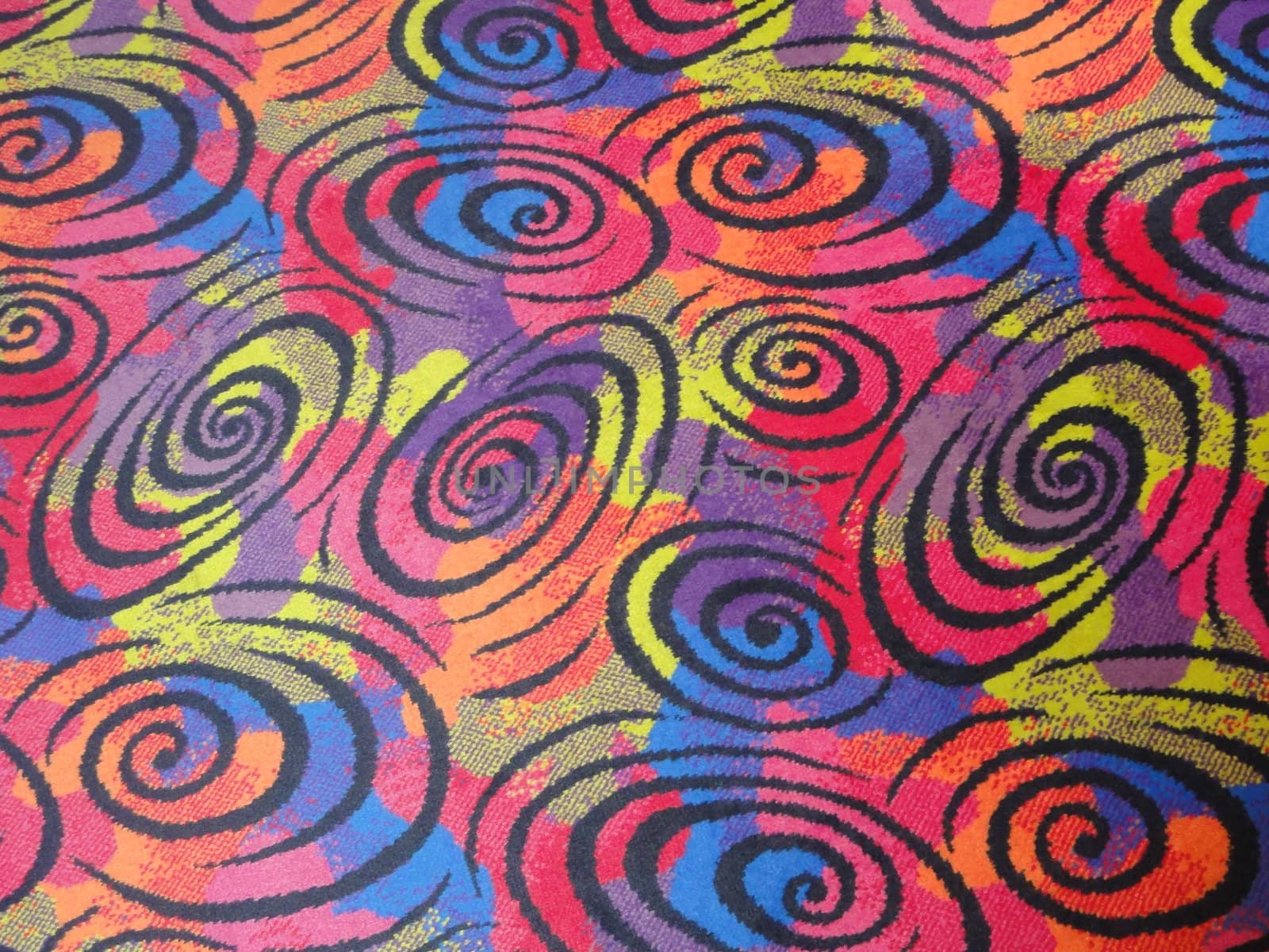 Photo of a colourful pattern carpet