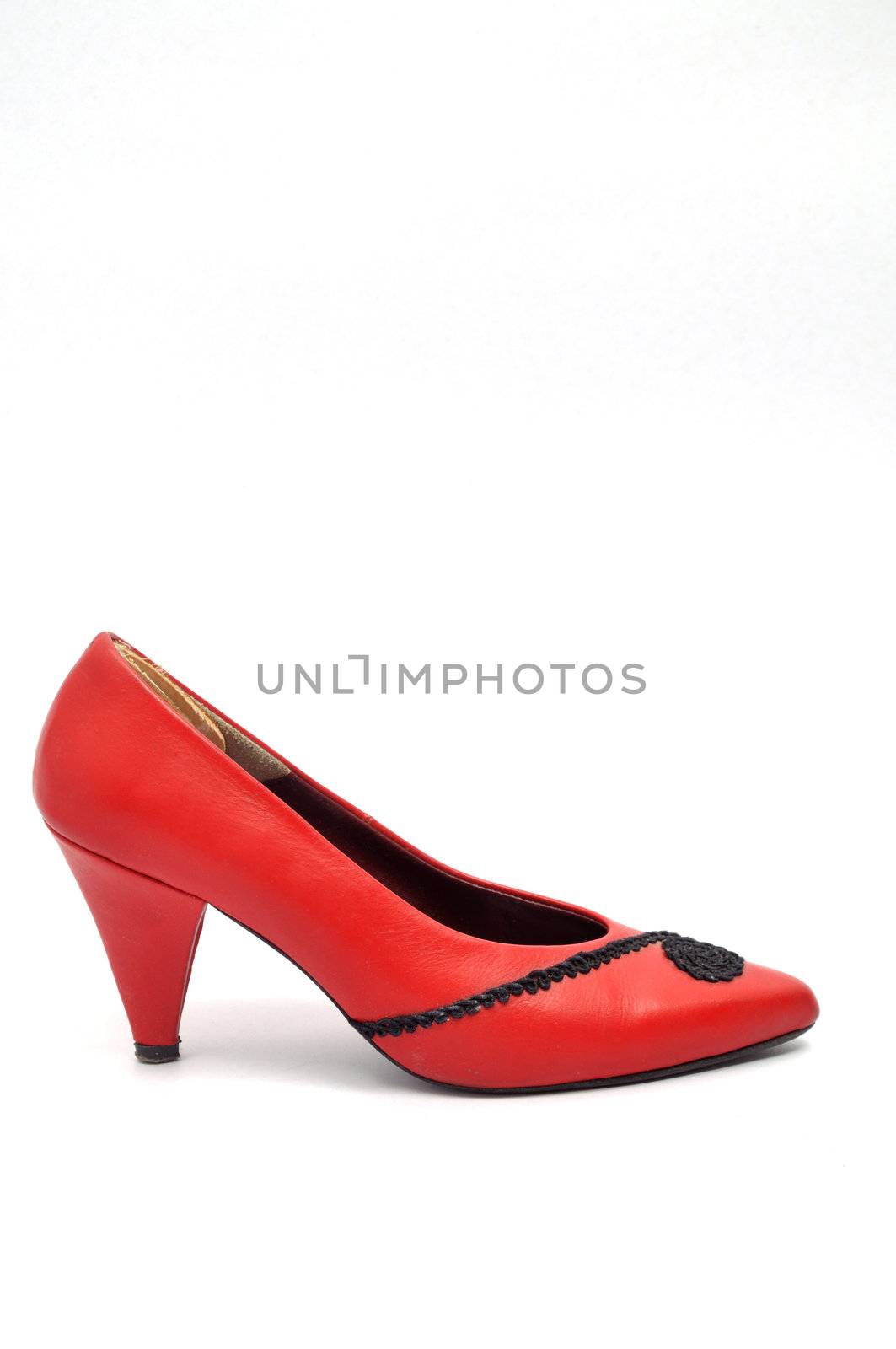 A Picture Of Women shoes on white background