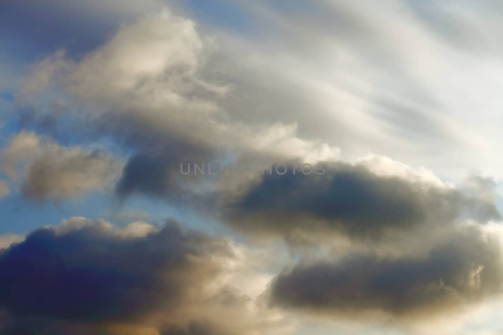 clouds on a beautiful sky, summer sky landscape, nature