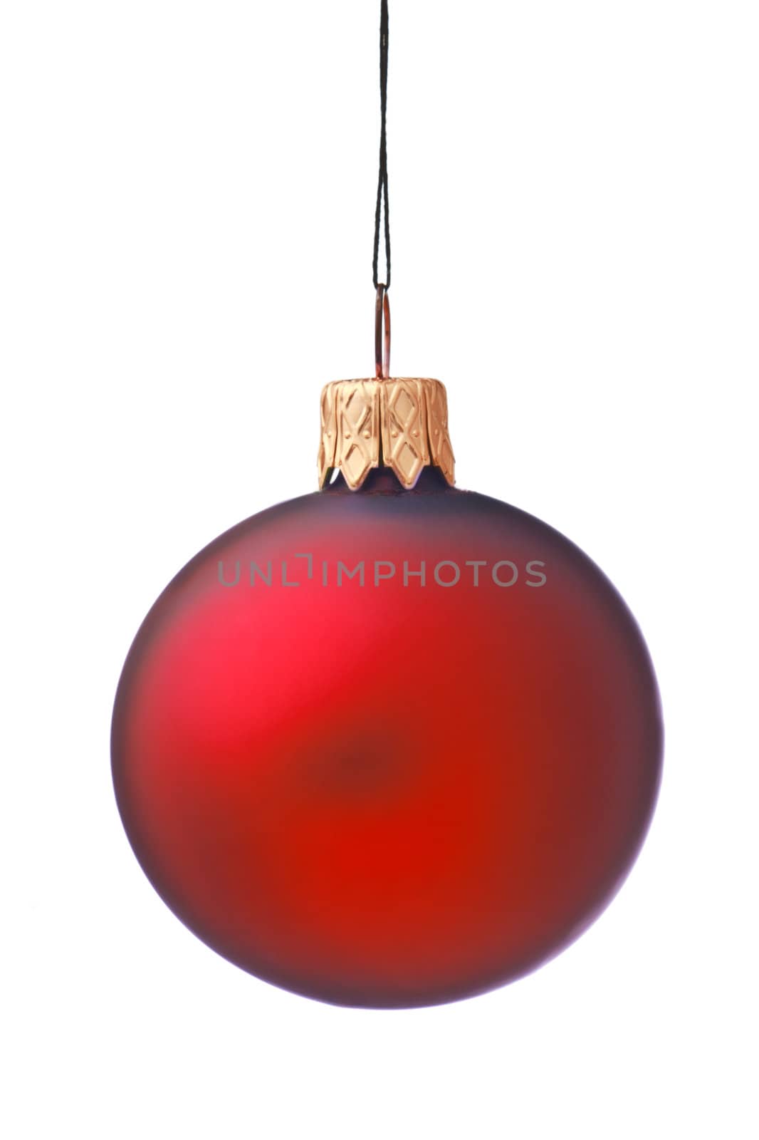 Christmas bauble isolated on white background