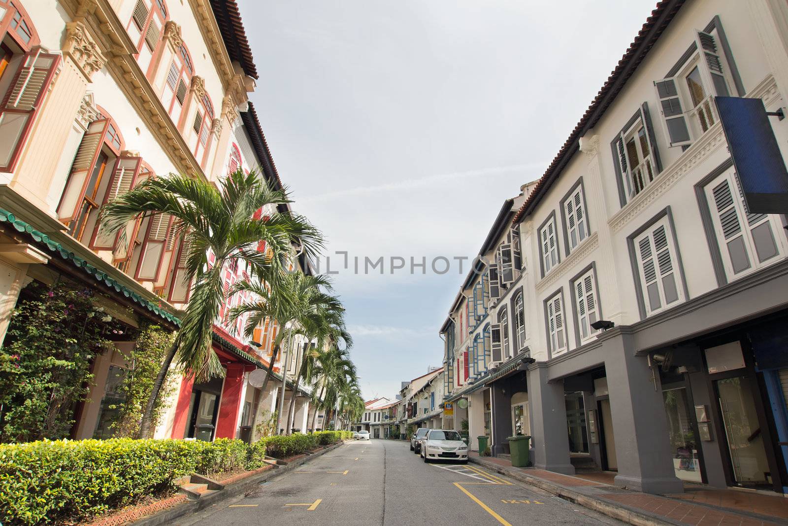 Singapore Preserved Historic Peranakan Row Houses