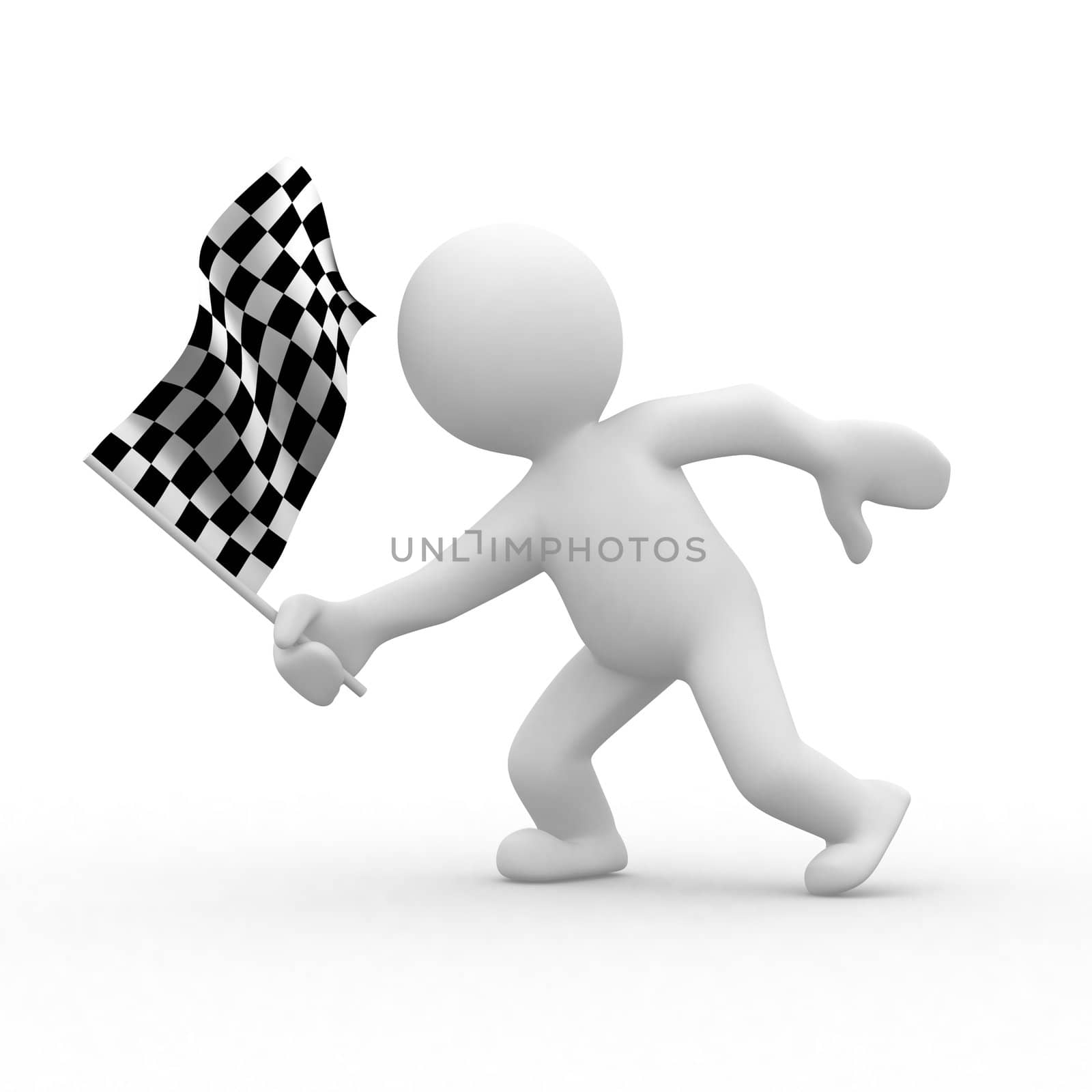 checkered flag by koun