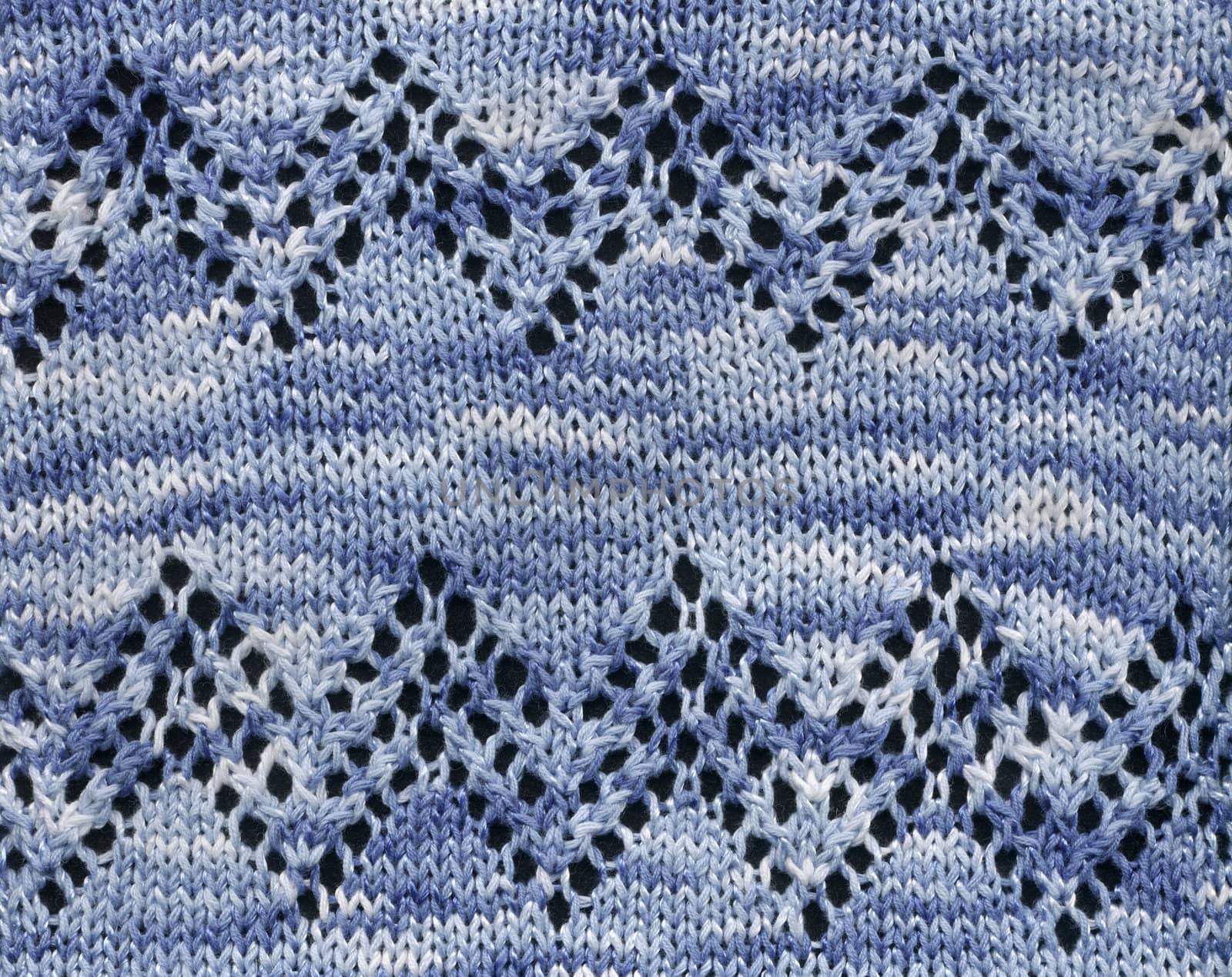 Handmade: knitted manually a woollen cloth, close up