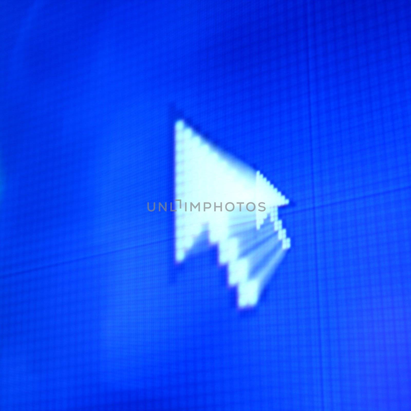 cursor arrow in move abstract background