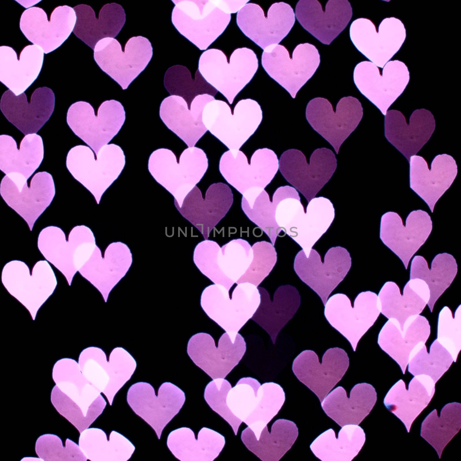 bokeh hearts background abstract macro