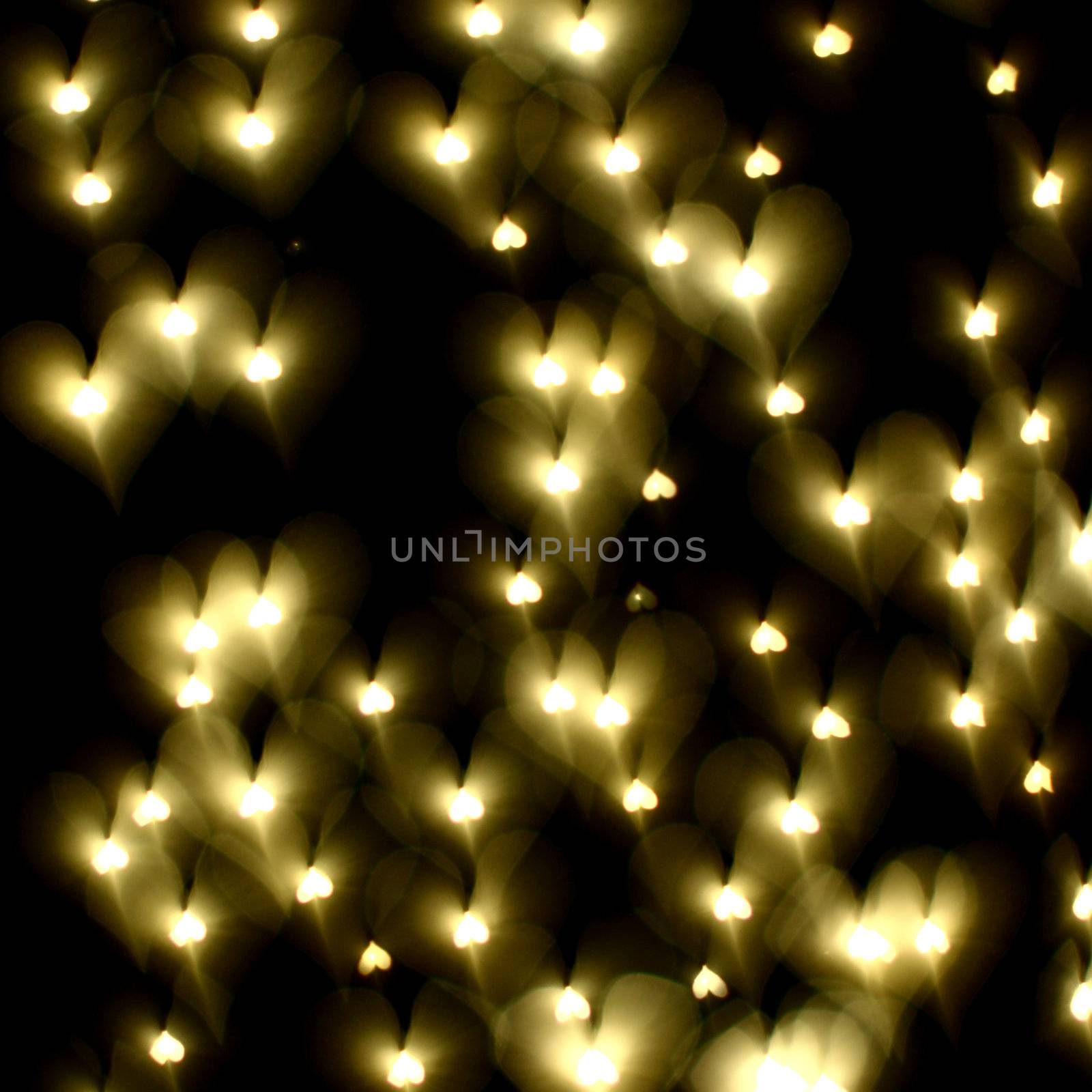 bokeh hearts background abstract macro