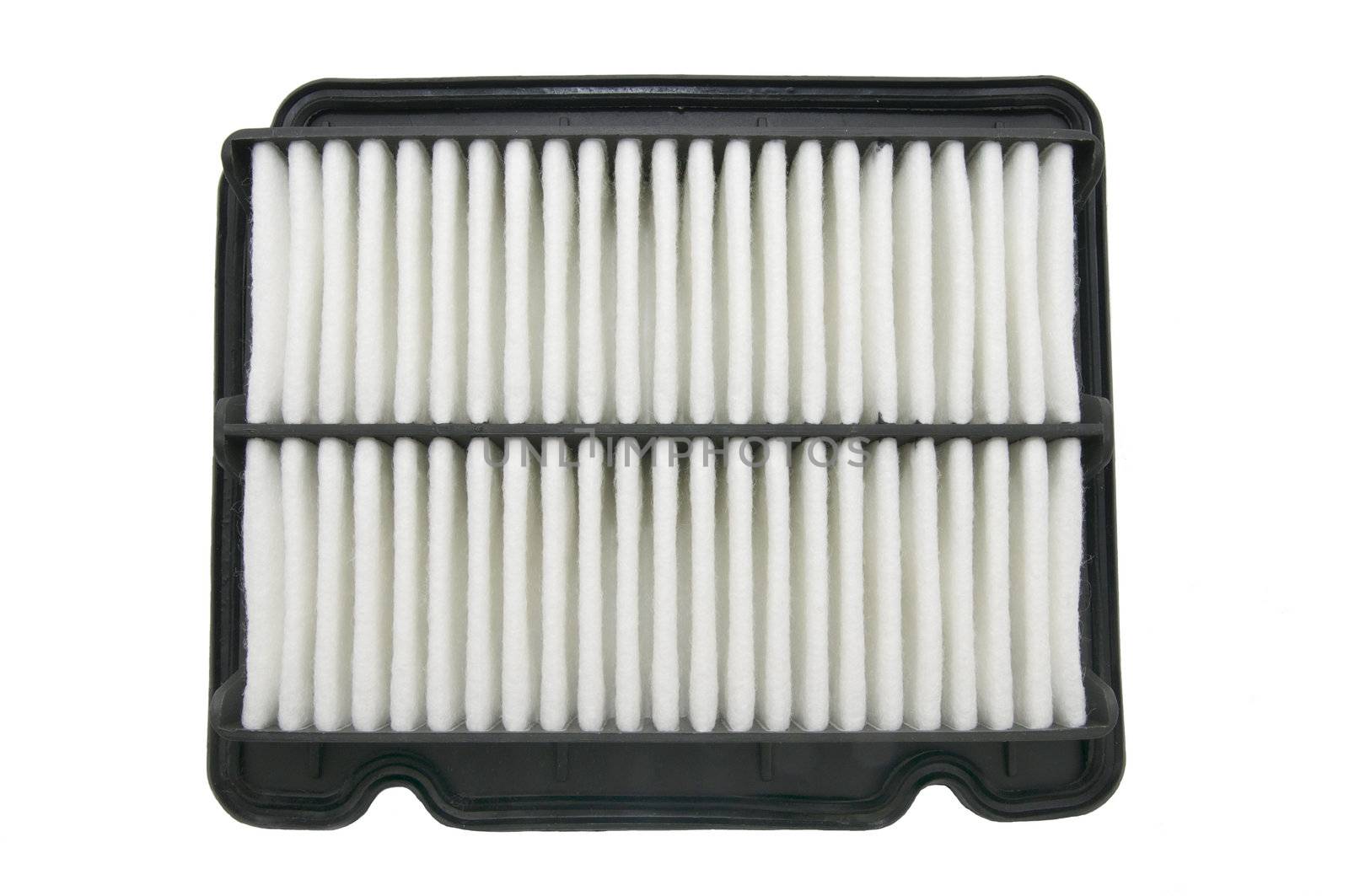 an air filter to the car on a white background