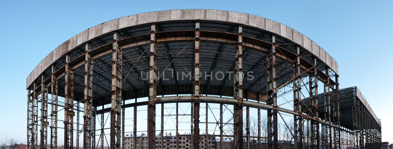 Panoramic abandoned construction by dmitryelagin