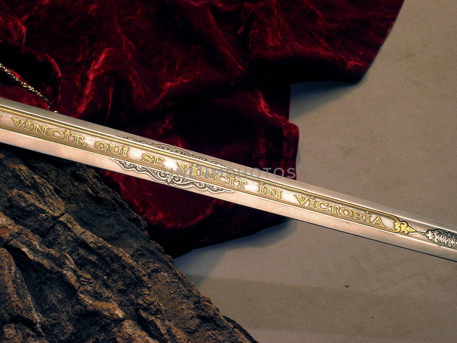 Smart sword of the knight of the Middle Ages