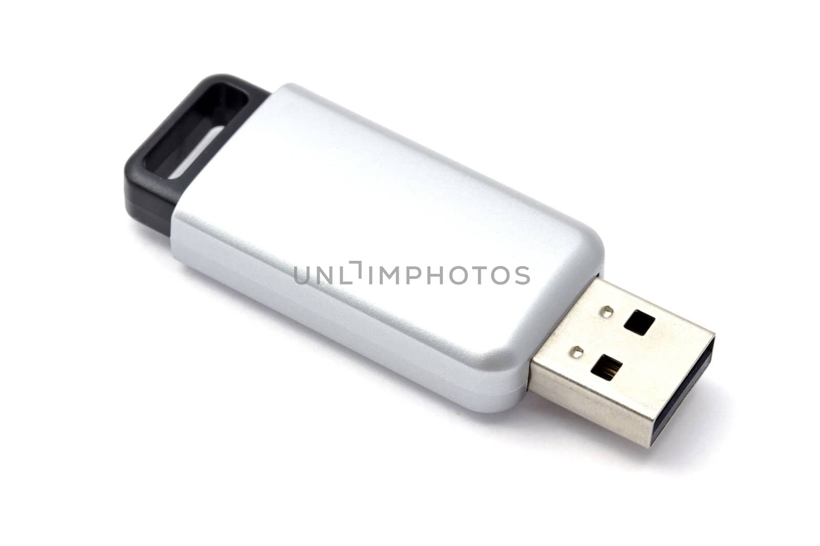 USB storage drive isolated on white 