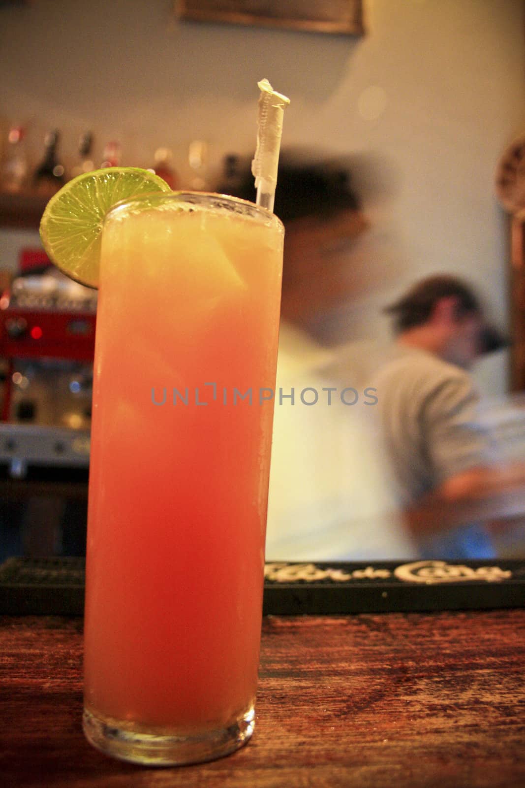 A freshly prepared Long Island Iced Tea.