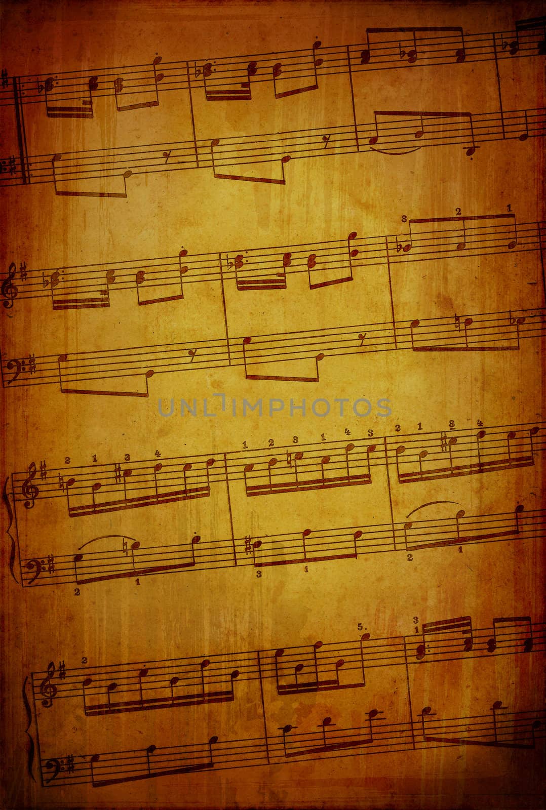 Abstract grungy music theme background