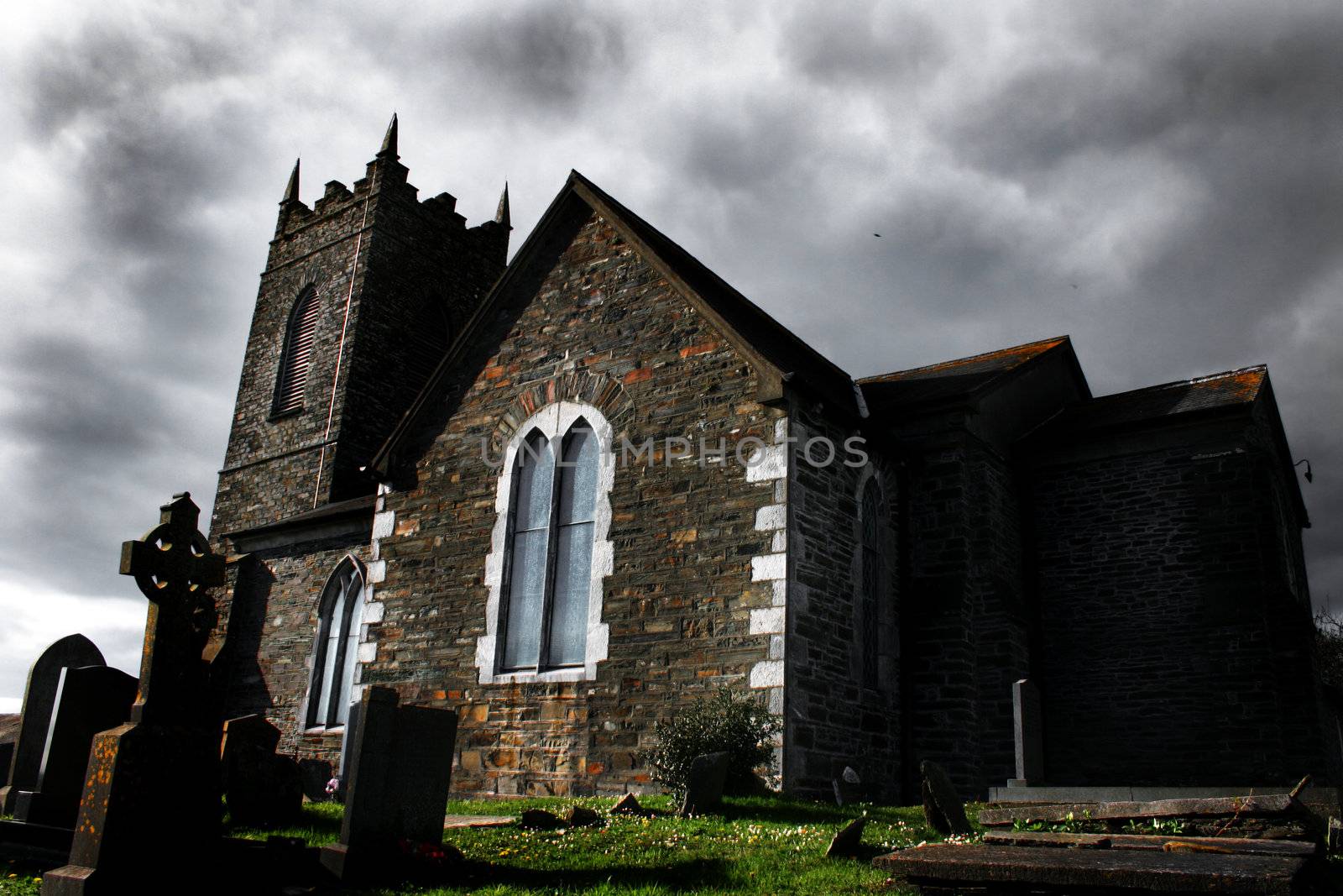 Gothic church from Clonakilty, Cork county, Ireland