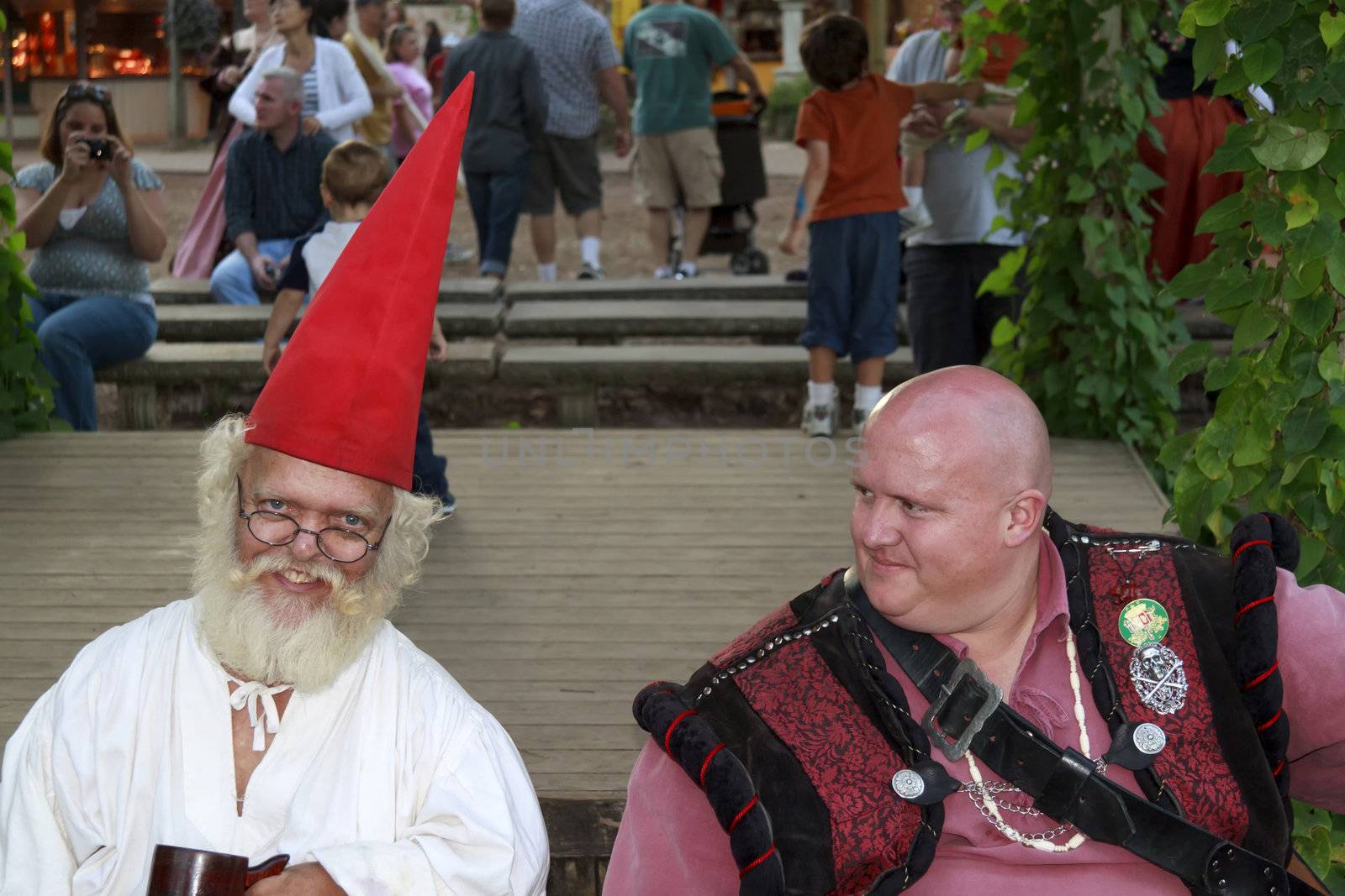 MISSION, TX – OCTOBER 2009: Several performers working at the Texas Renaissance Festival, known as the largest in the state and taken on October 17, 2009 in Mission, Texas.