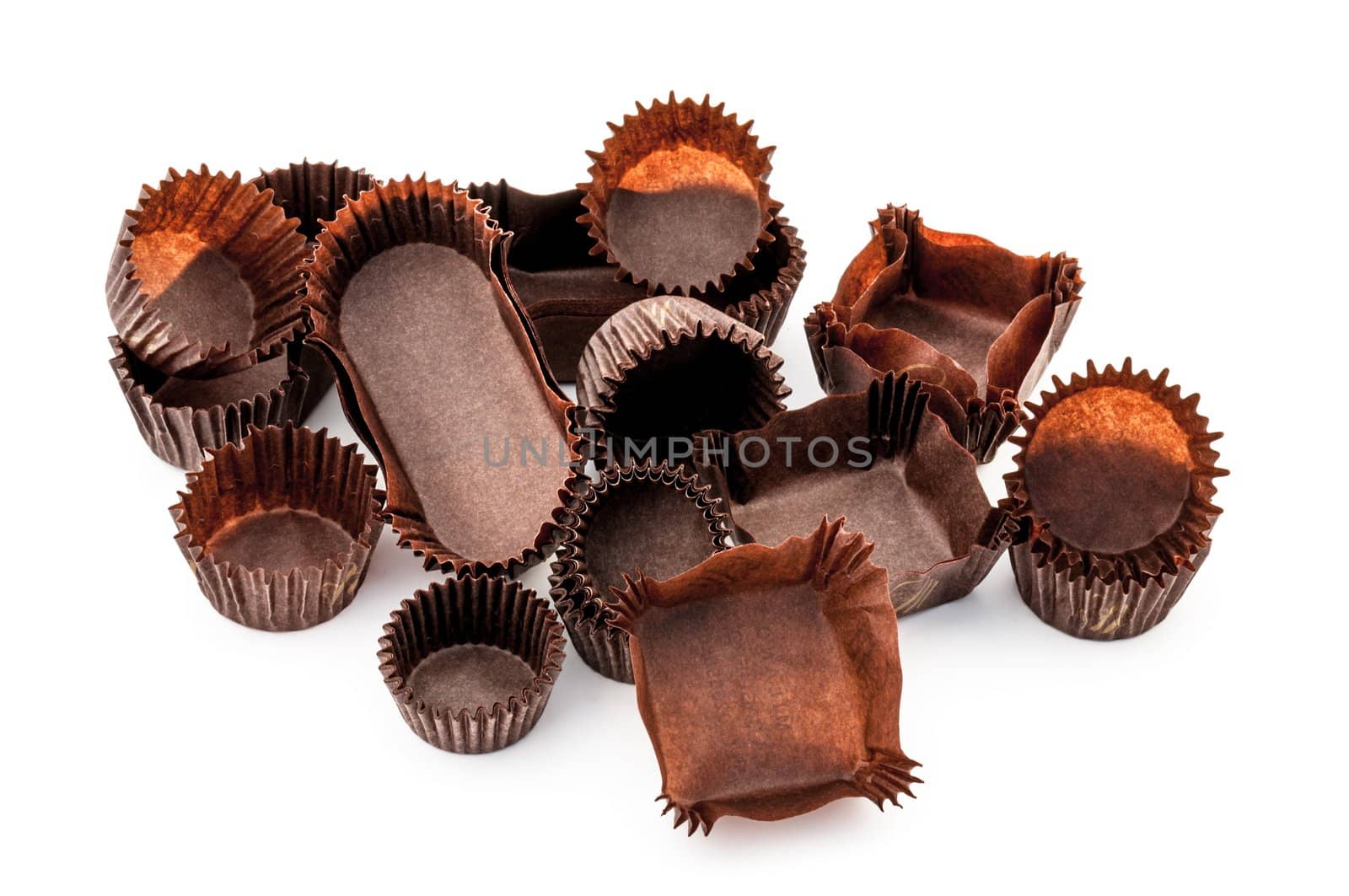 Chocolate Brown Mixed bakery cups by rigamondis