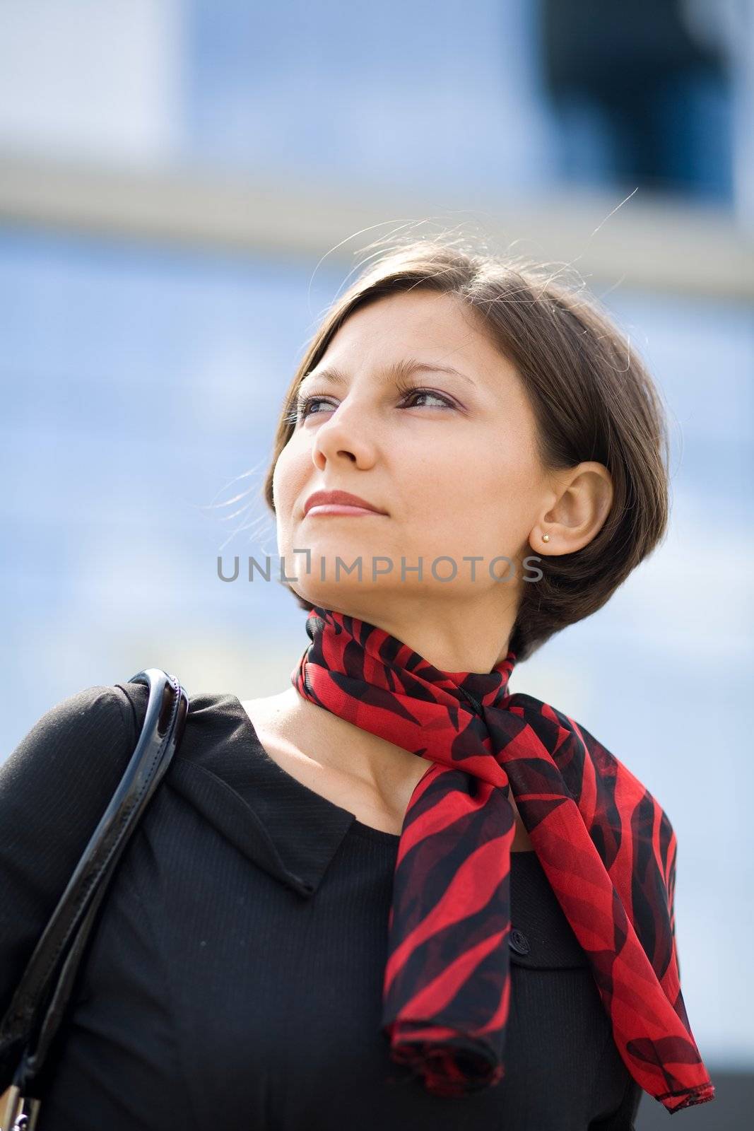 An image of a portrait of a nice woman 