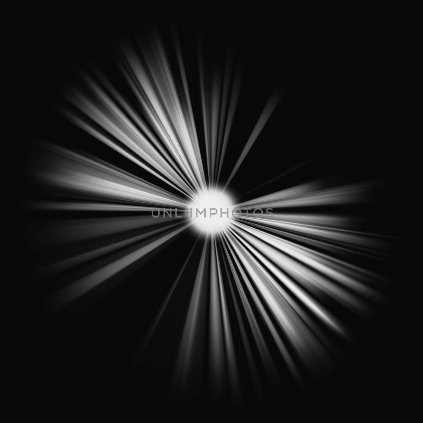 Beams of light: shining star in the dark. Large resolutin 