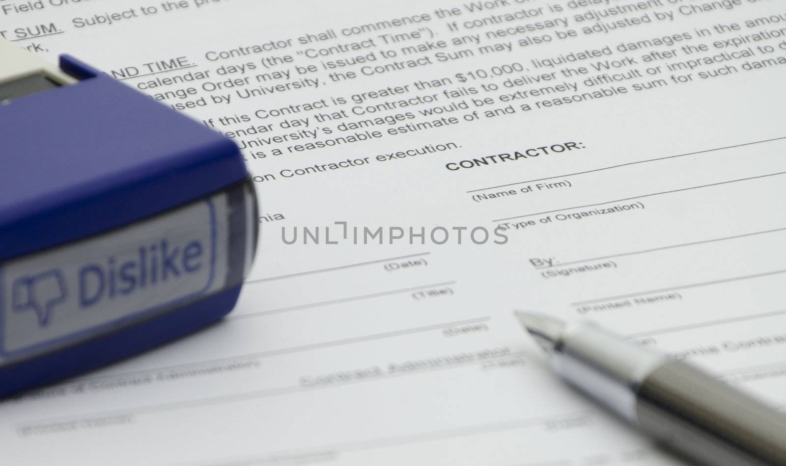 Disapprove the employment contract