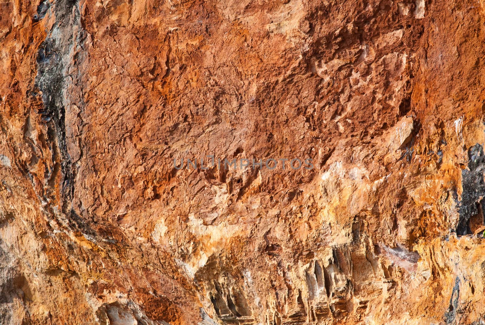 close up orange mountain texture background