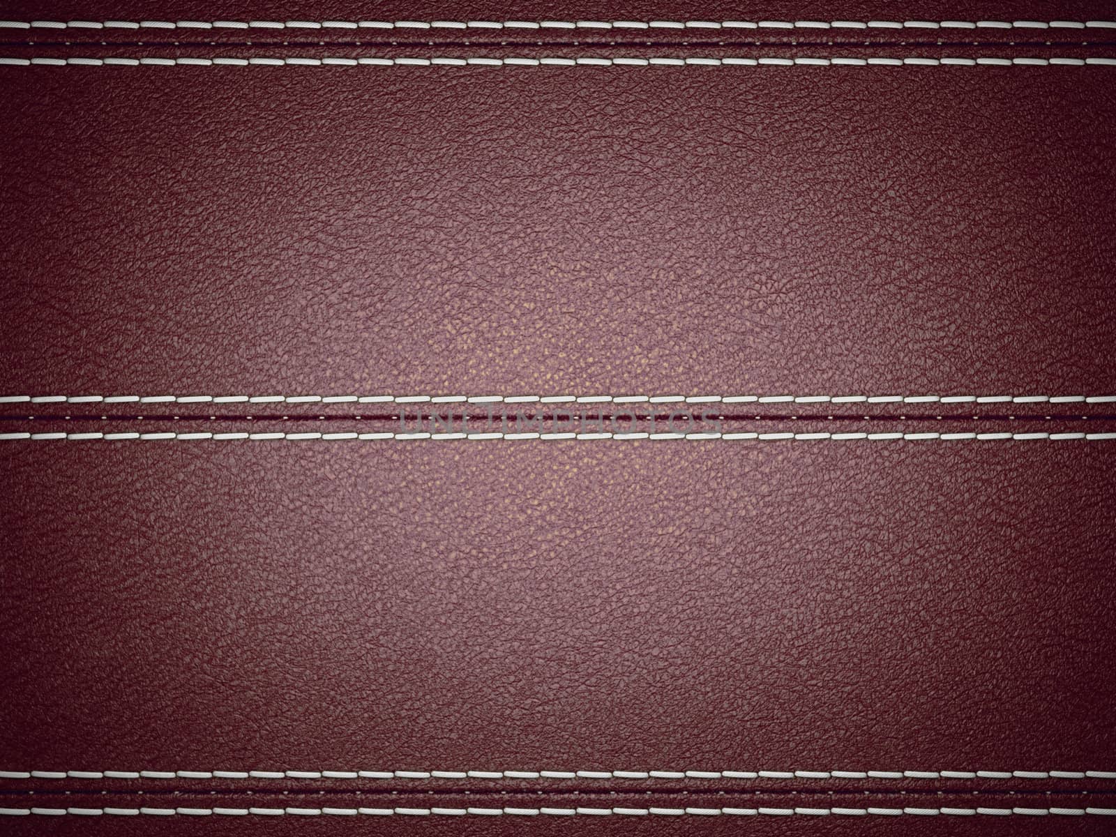 Maroon horizontal stitched leather background. Large resolution