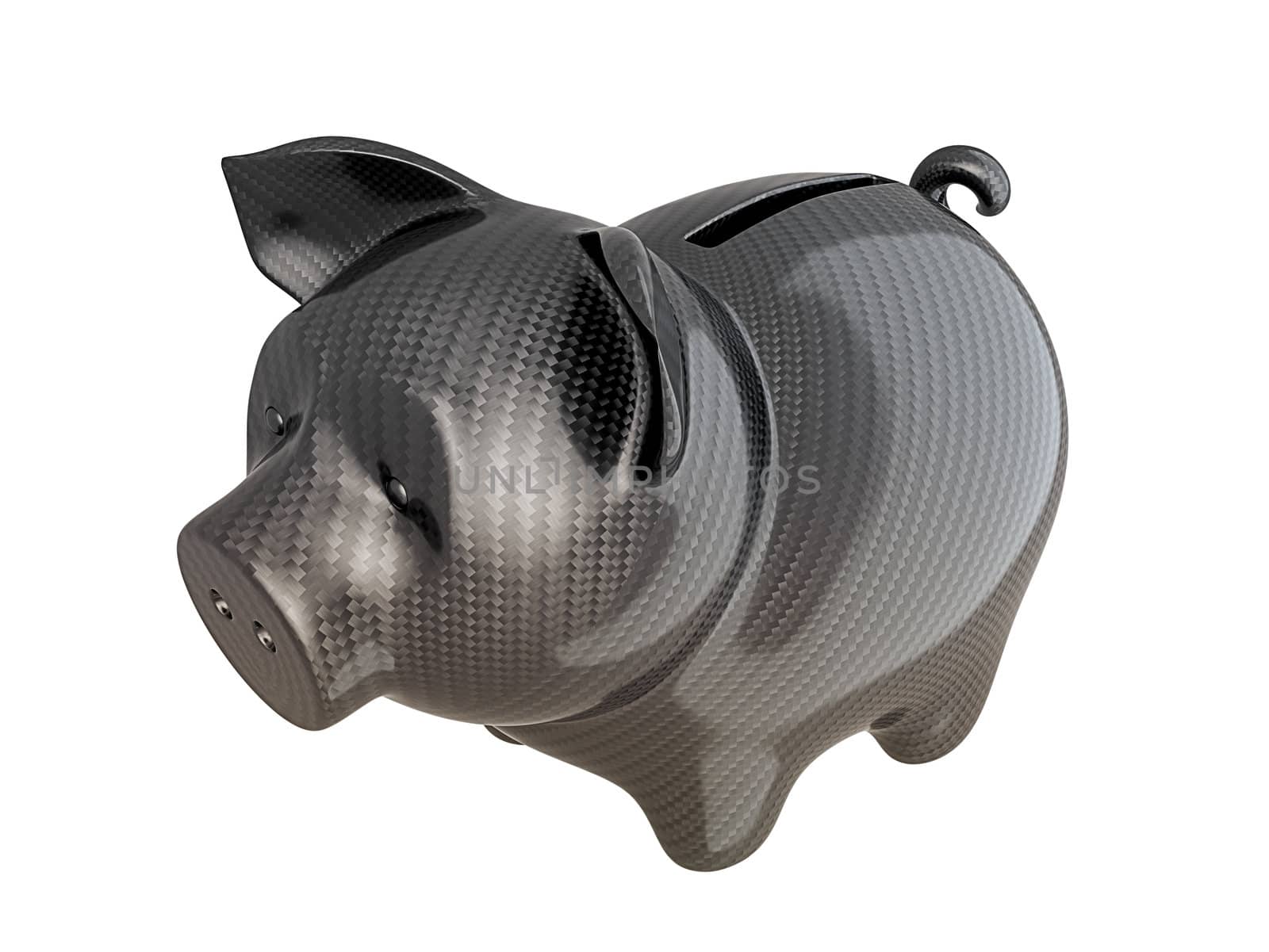 Carbon fiber piggy bank: reliable service by Arsgera