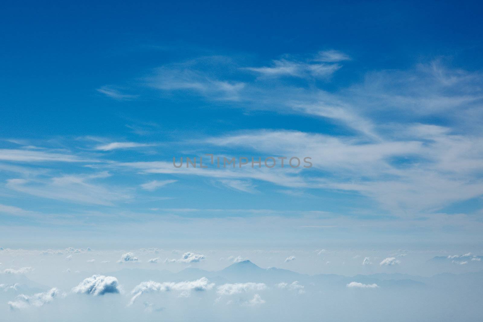 Mountains in clouds. Kodaikanal, Tamil Nadu by dimol
