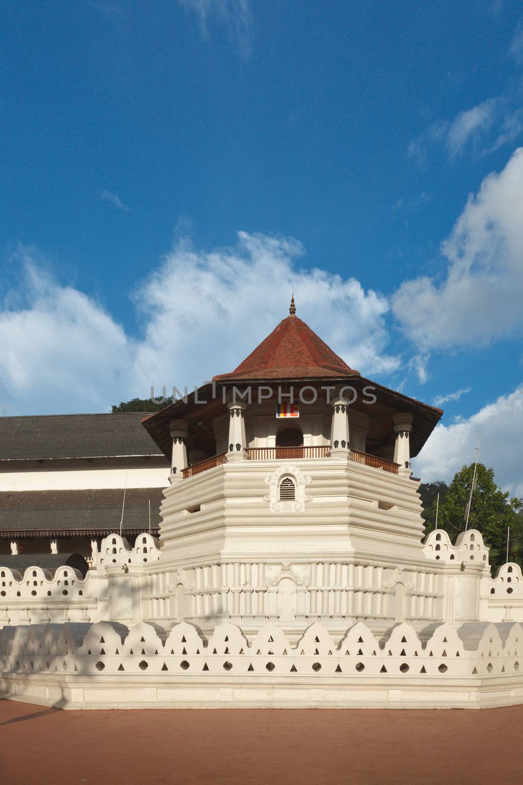 Very important Buddhist shrine - Temple of the Tooth. Sri Lanka