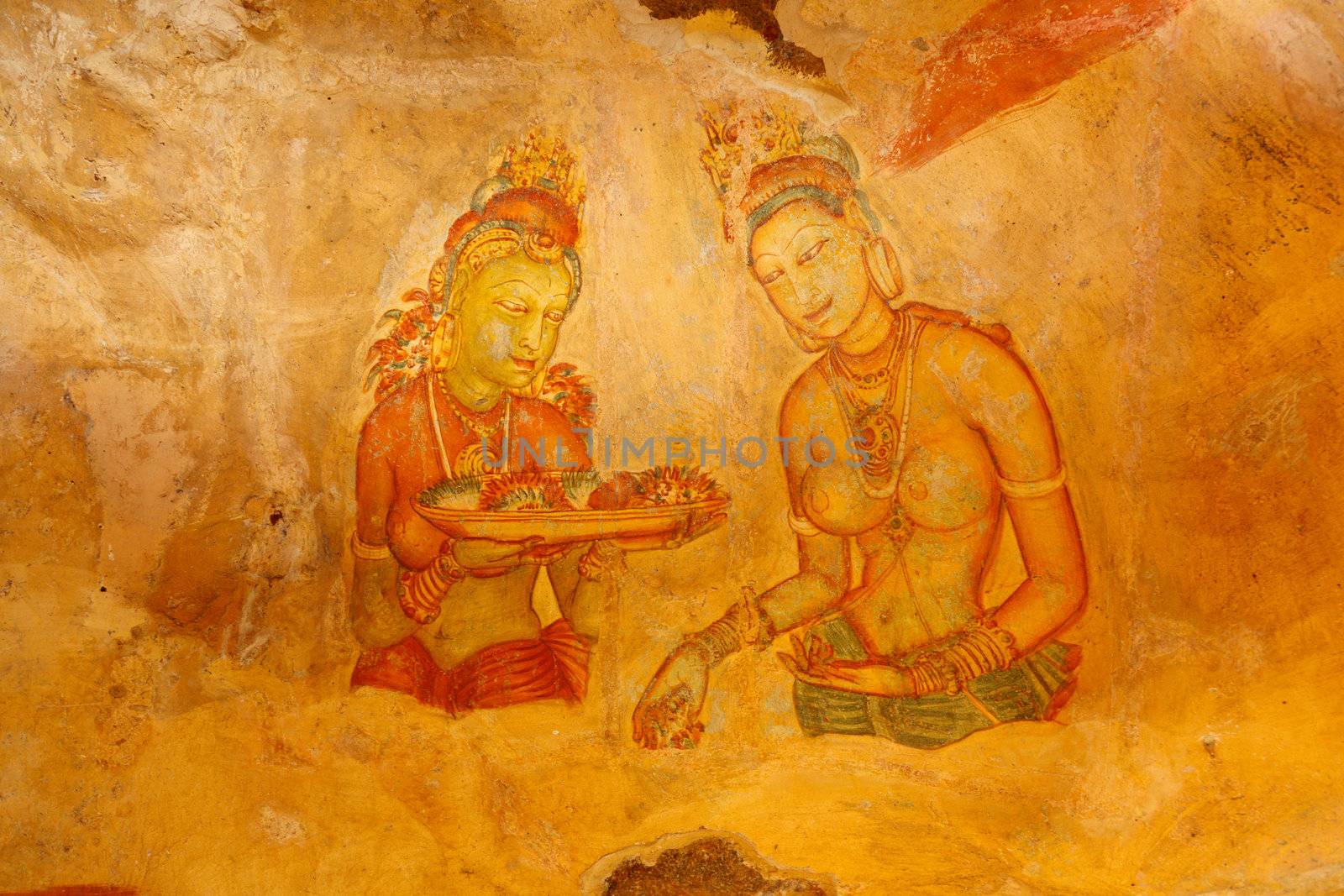 Sigiriya frescoes by dimol