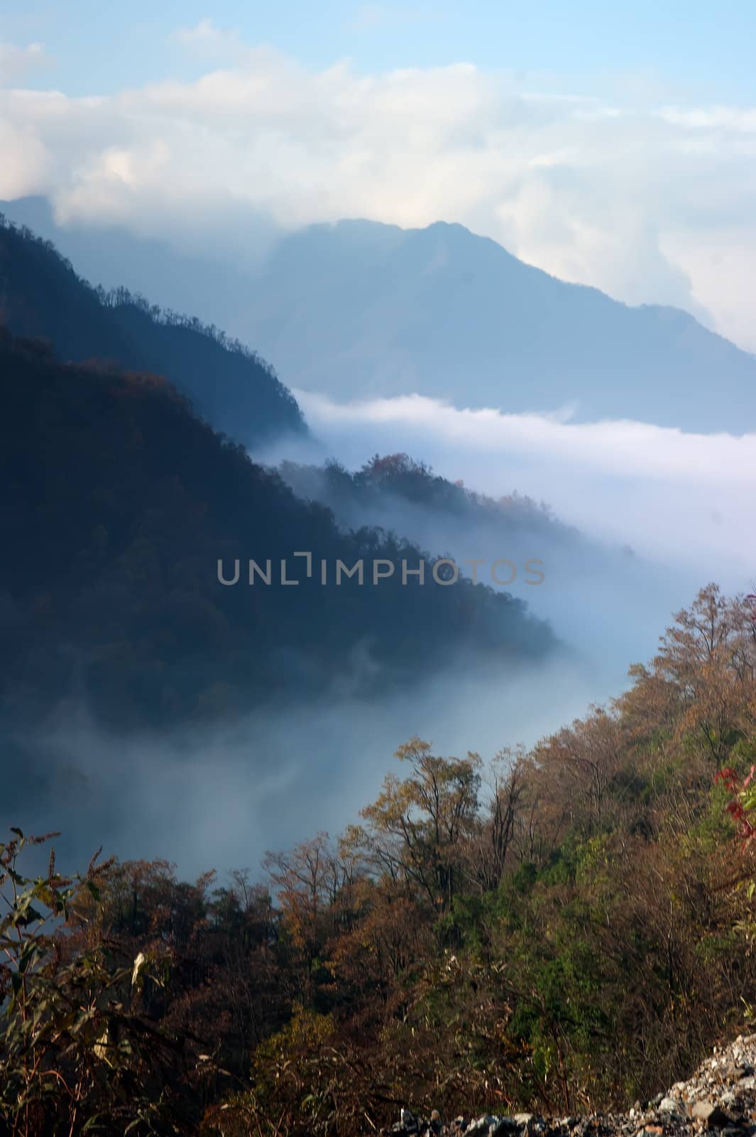 China Sichuan Guangwushan mountain landscape by xfdly5