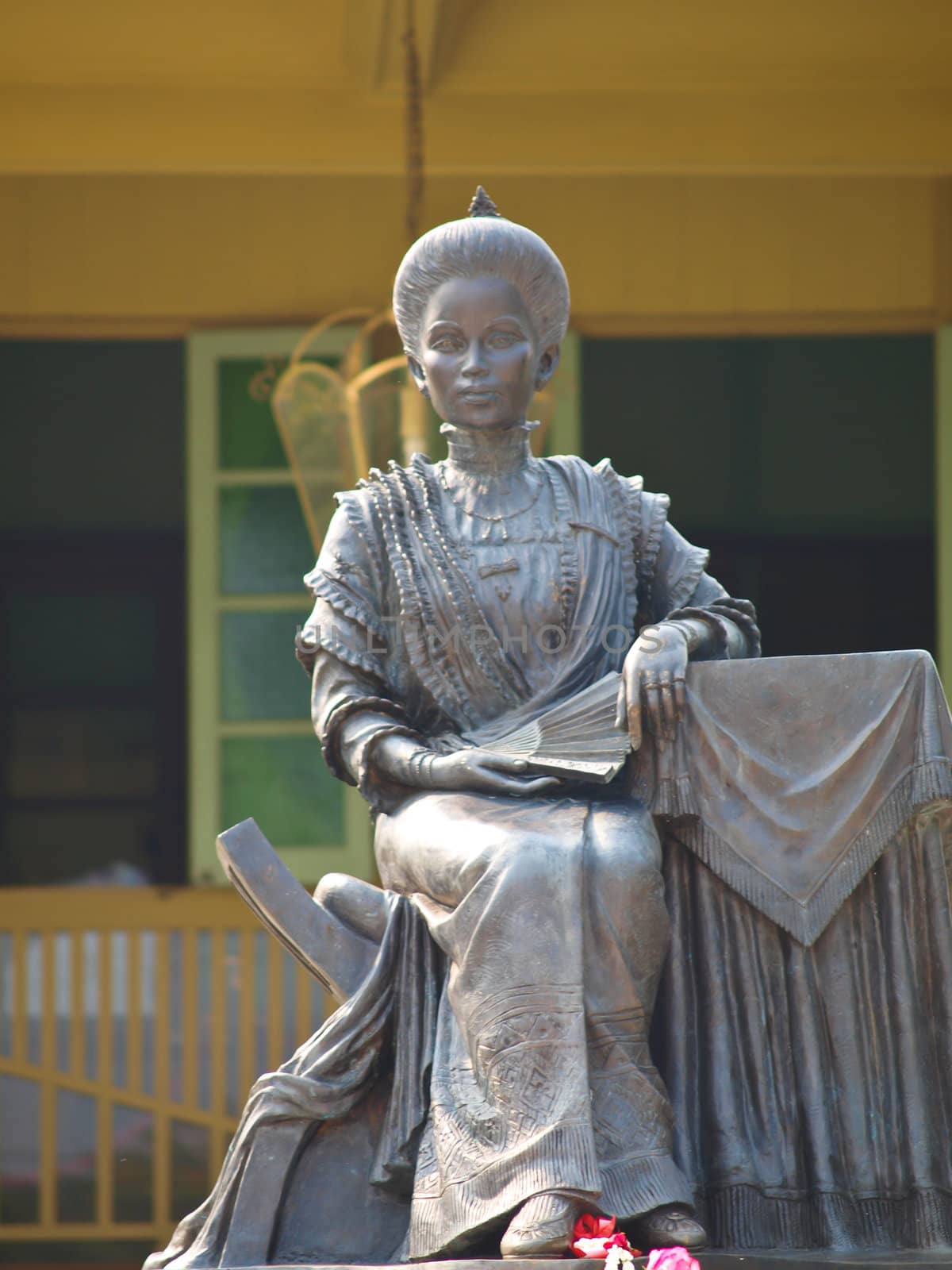 Princess Dara Rasmi statue in Daraphirom Palace in Chiang Mai, Thailand