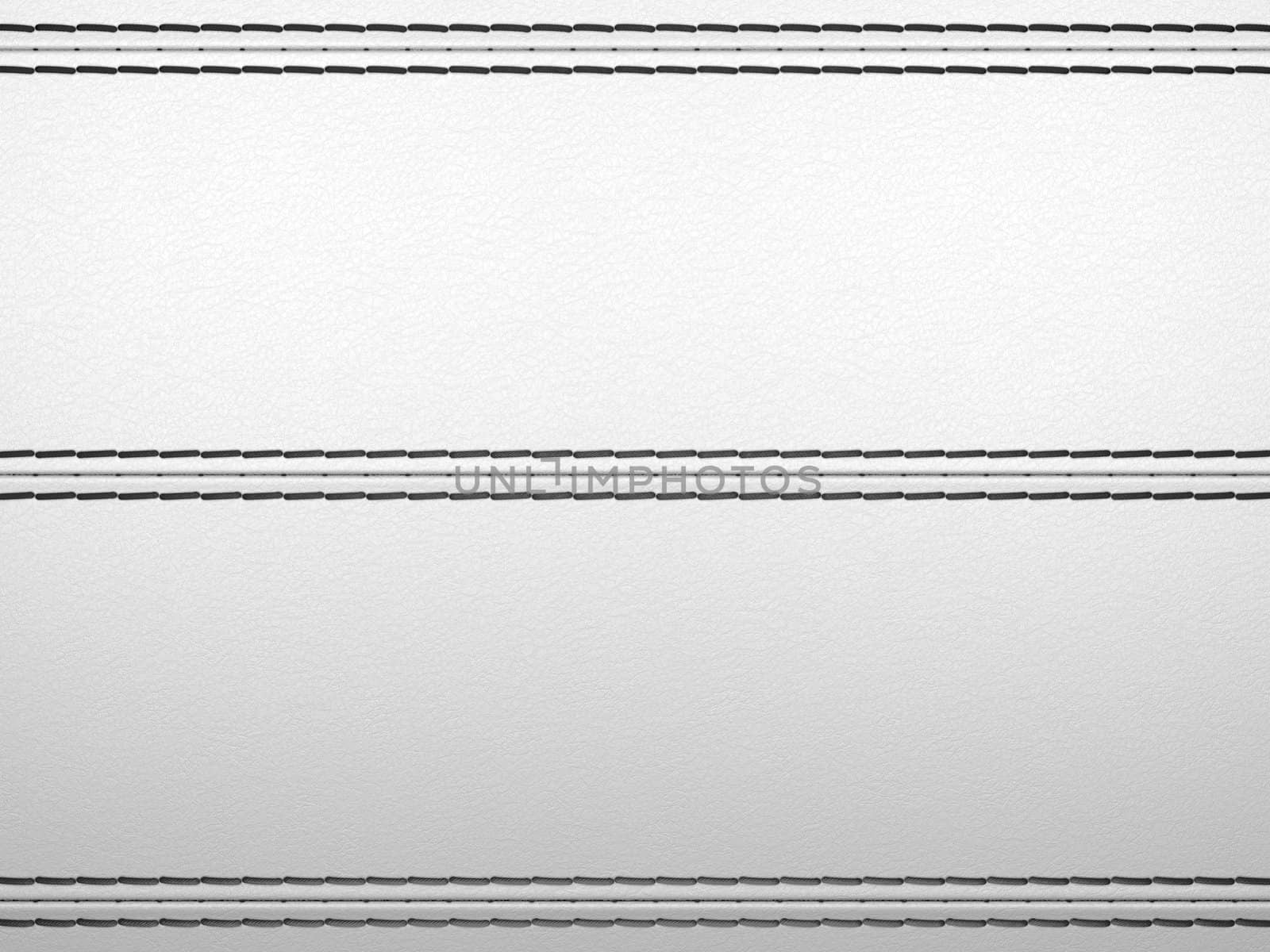 Light grey horizontal stitched leather background. Large resolution