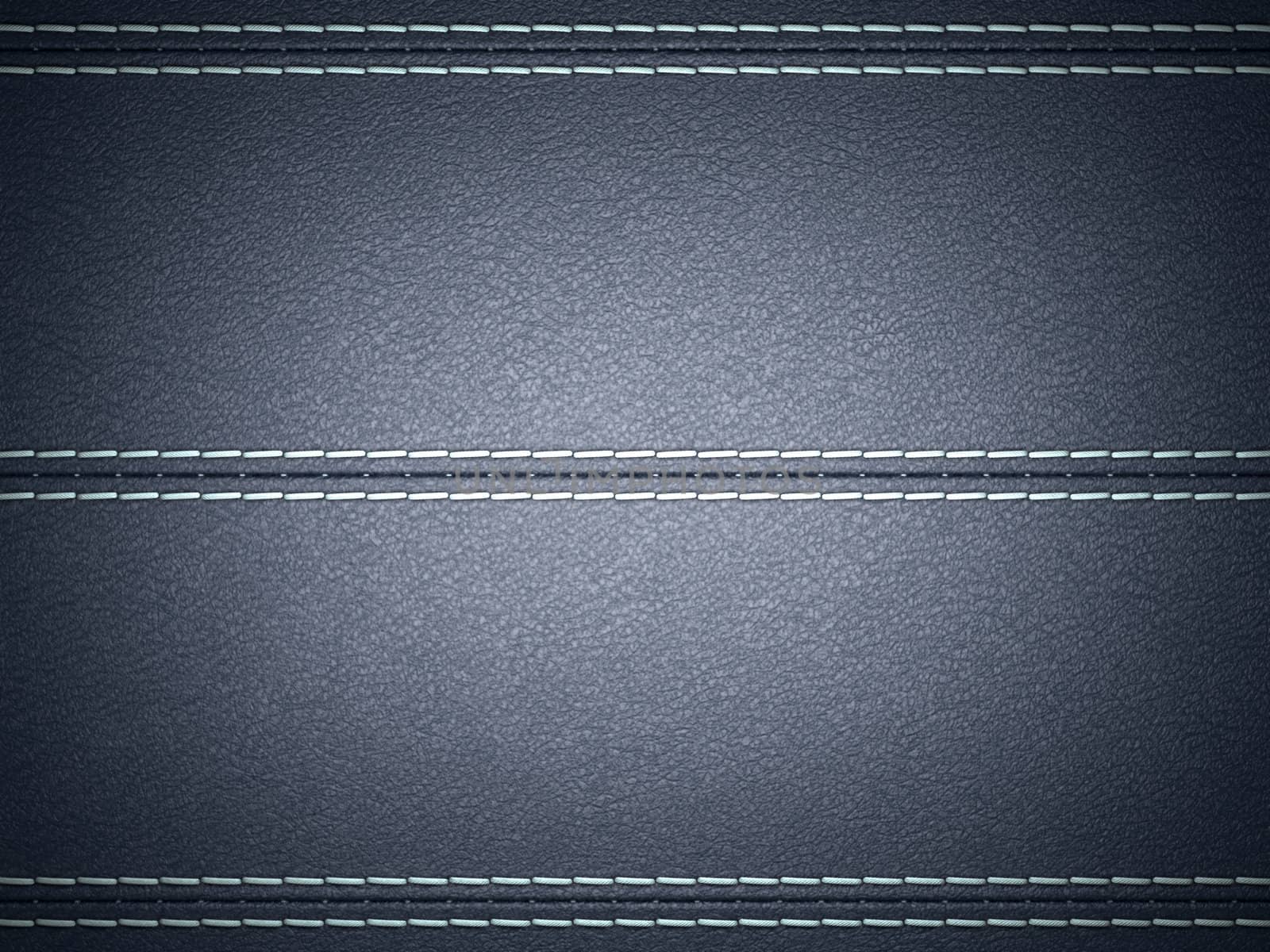 Dark Blue horizontal stitched leather background by Arsgera