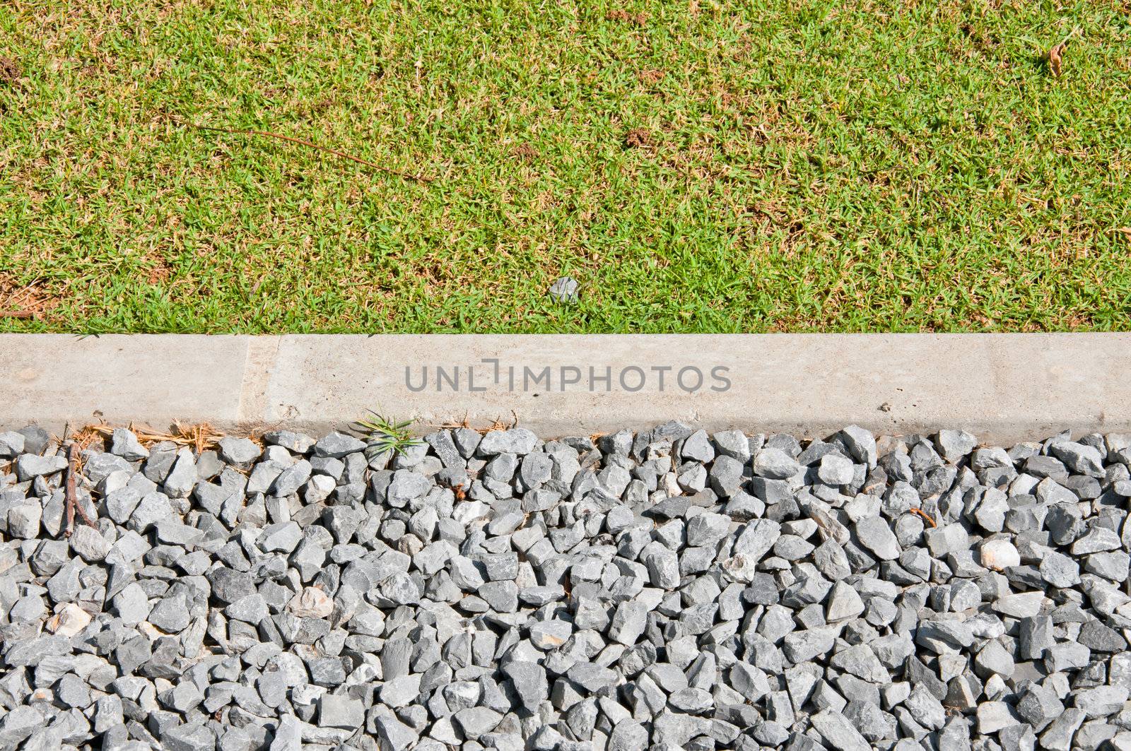 Grass and Stone for texture background