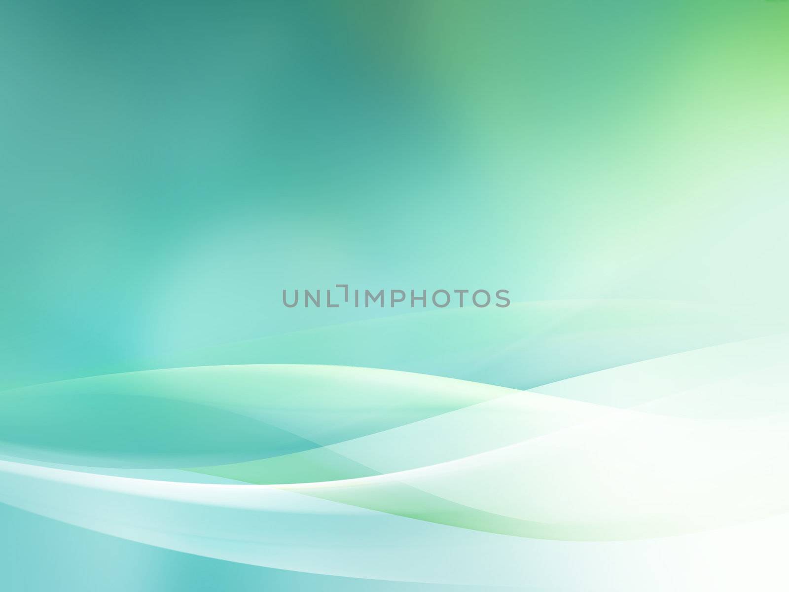 green smooth abstract background with shining light