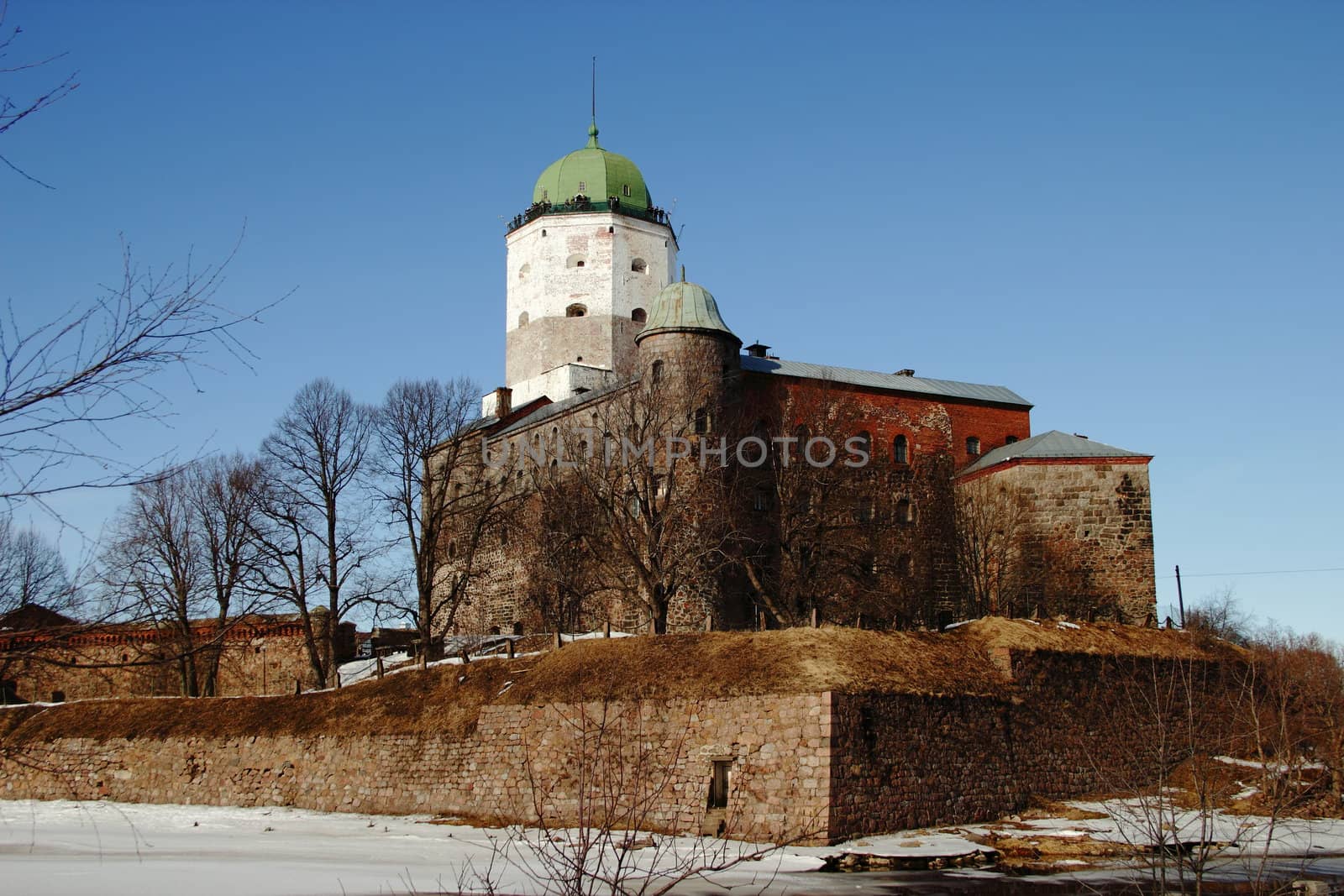 The medieval castle in Vyborg. The oldest in Russia