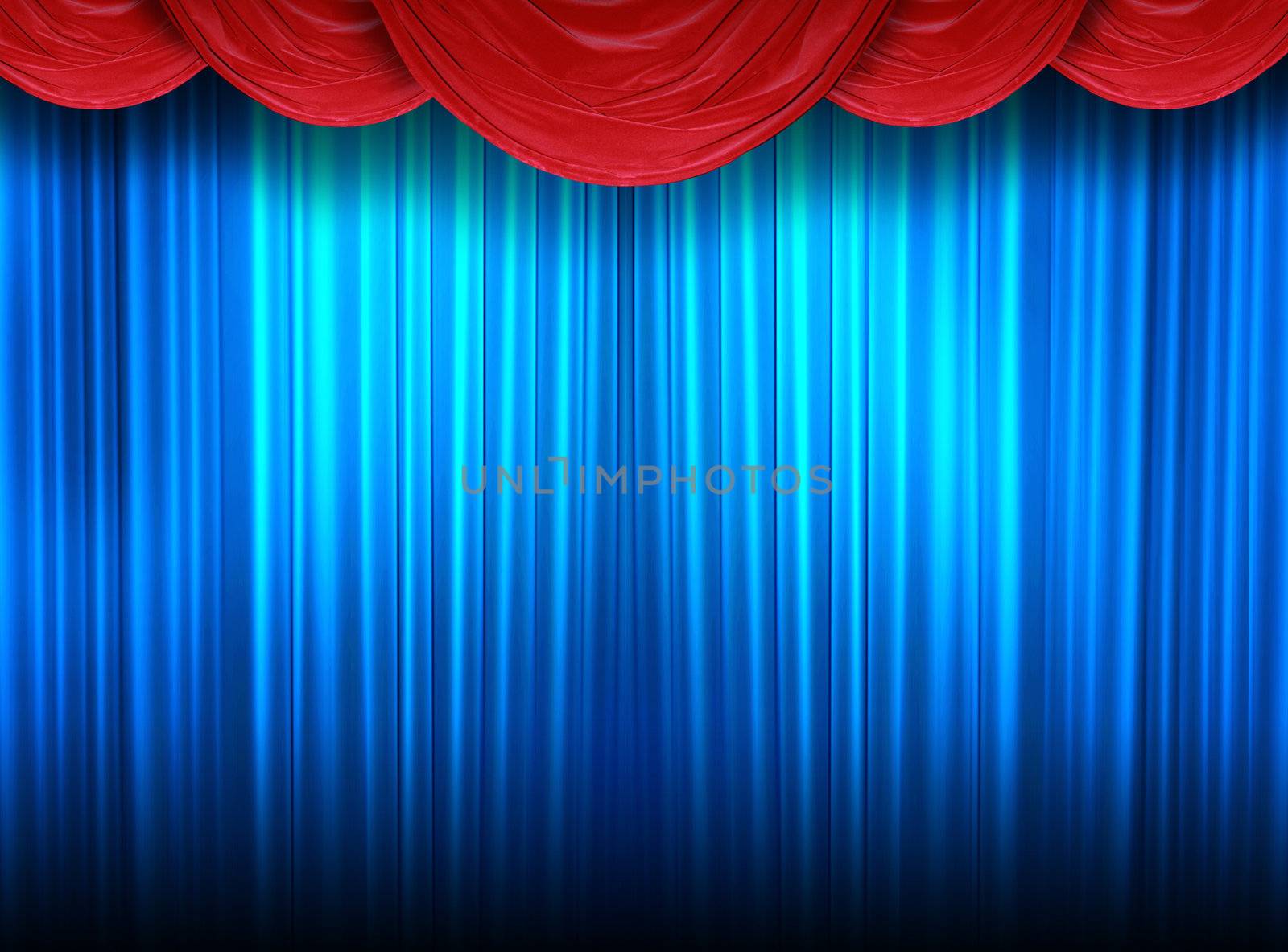 curtain of a classical theater 