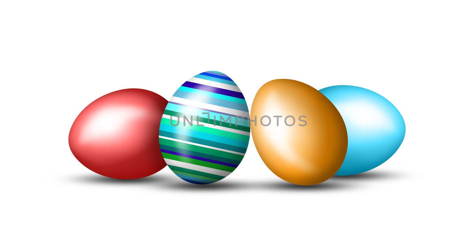 Easter Eggs isolated by photochecker