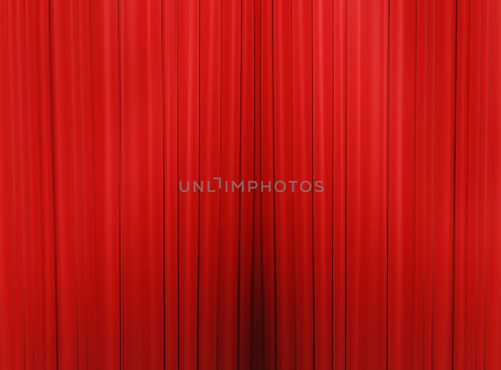 Red curtain of a classical theater 